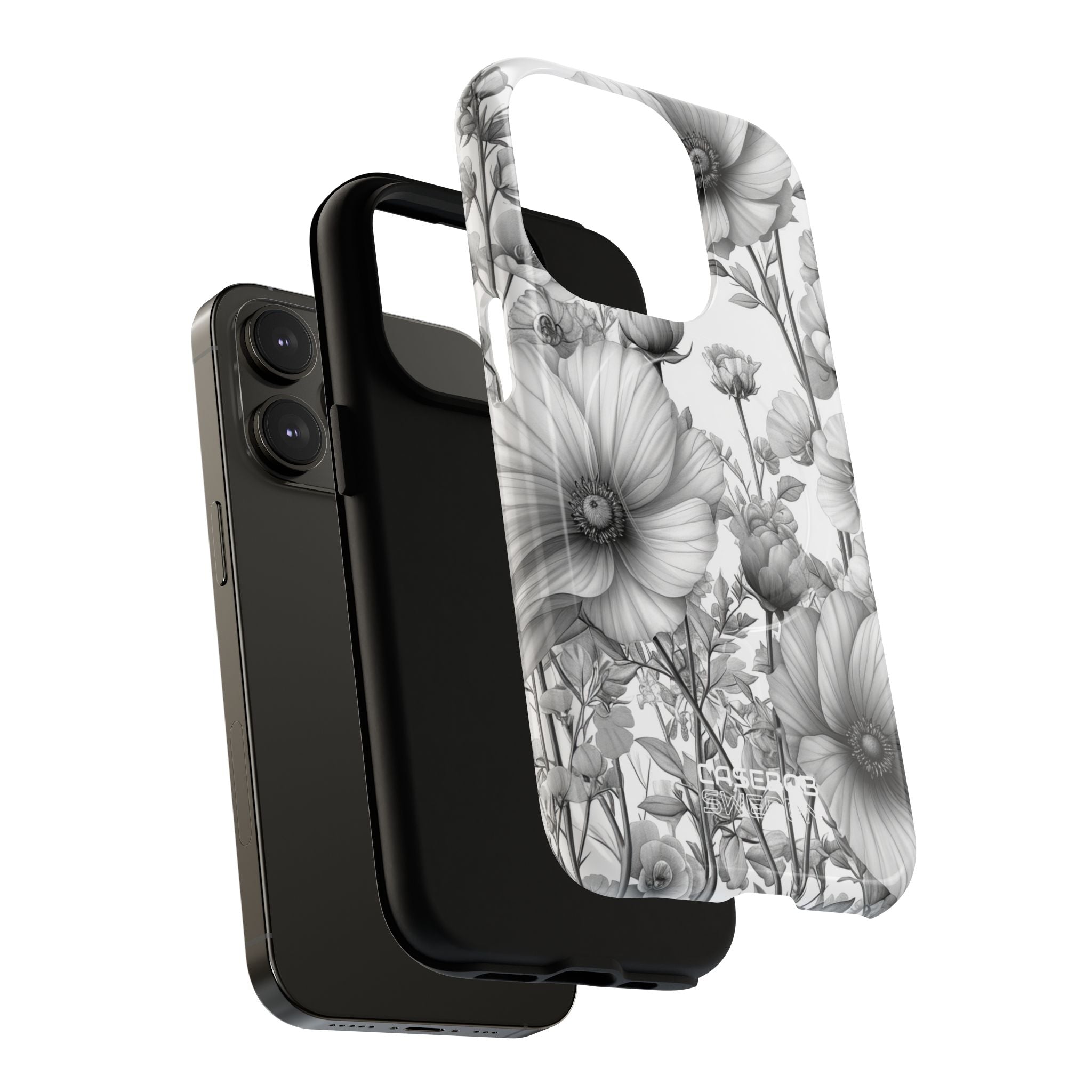 Vintage Floral Etching iPhone 14 - Tough+