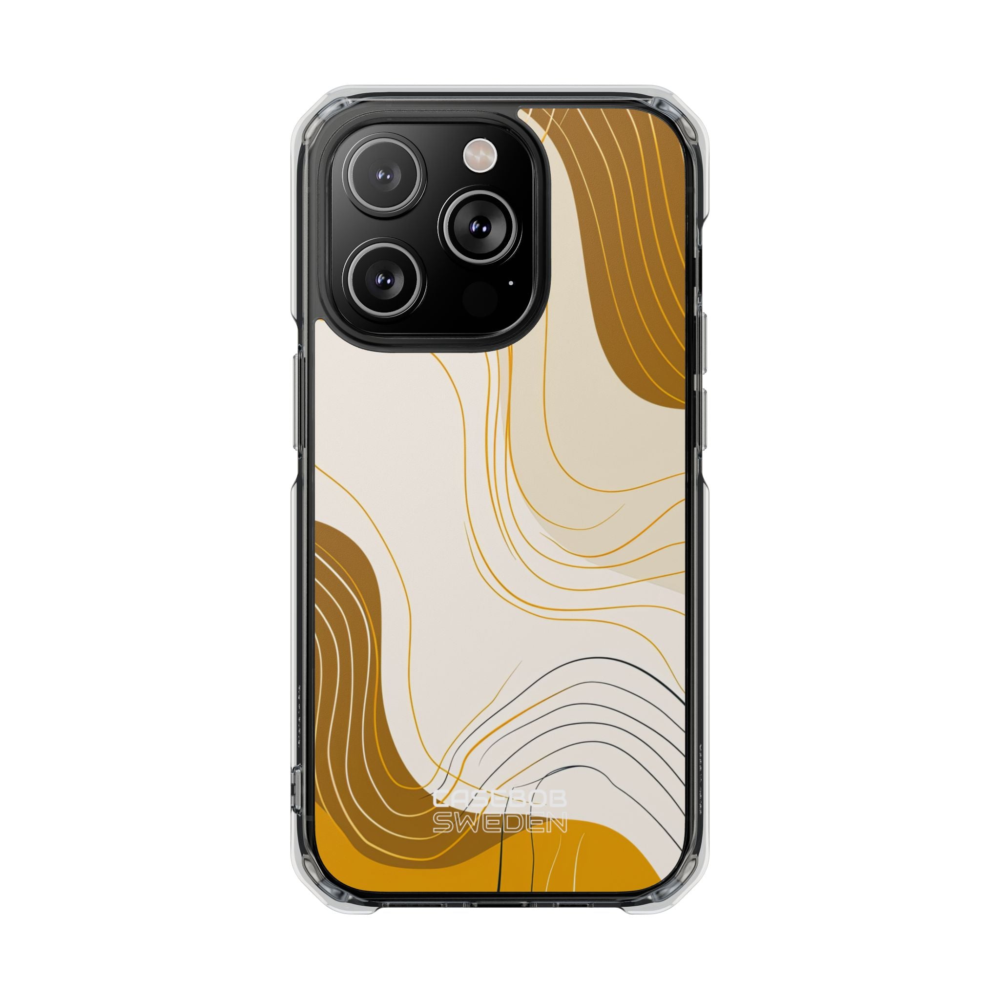 Golden Flow Lines iPhone 14 - Impact Clear+