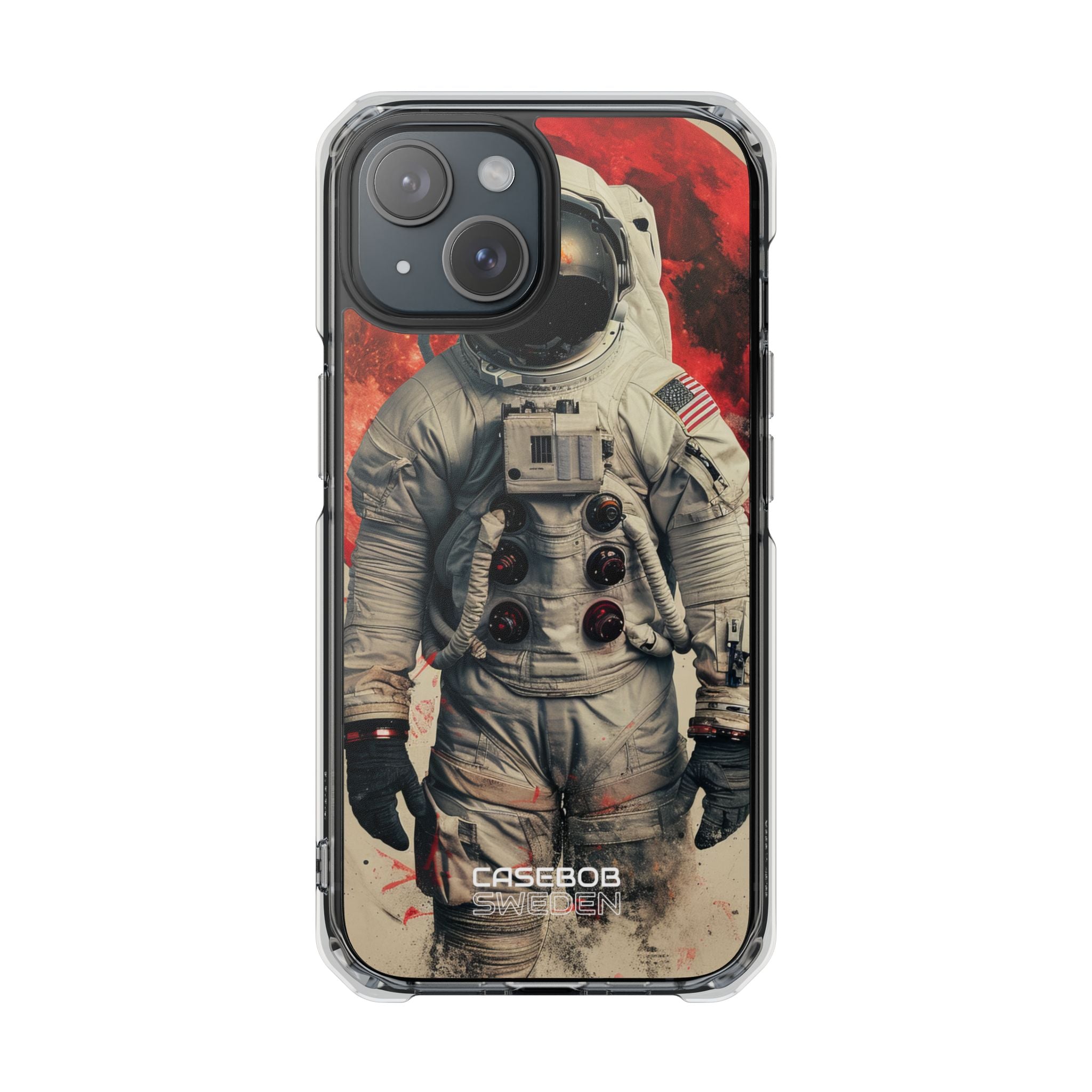 Crimson Spacewalk Dream iPhone 15 - Impact Clear+