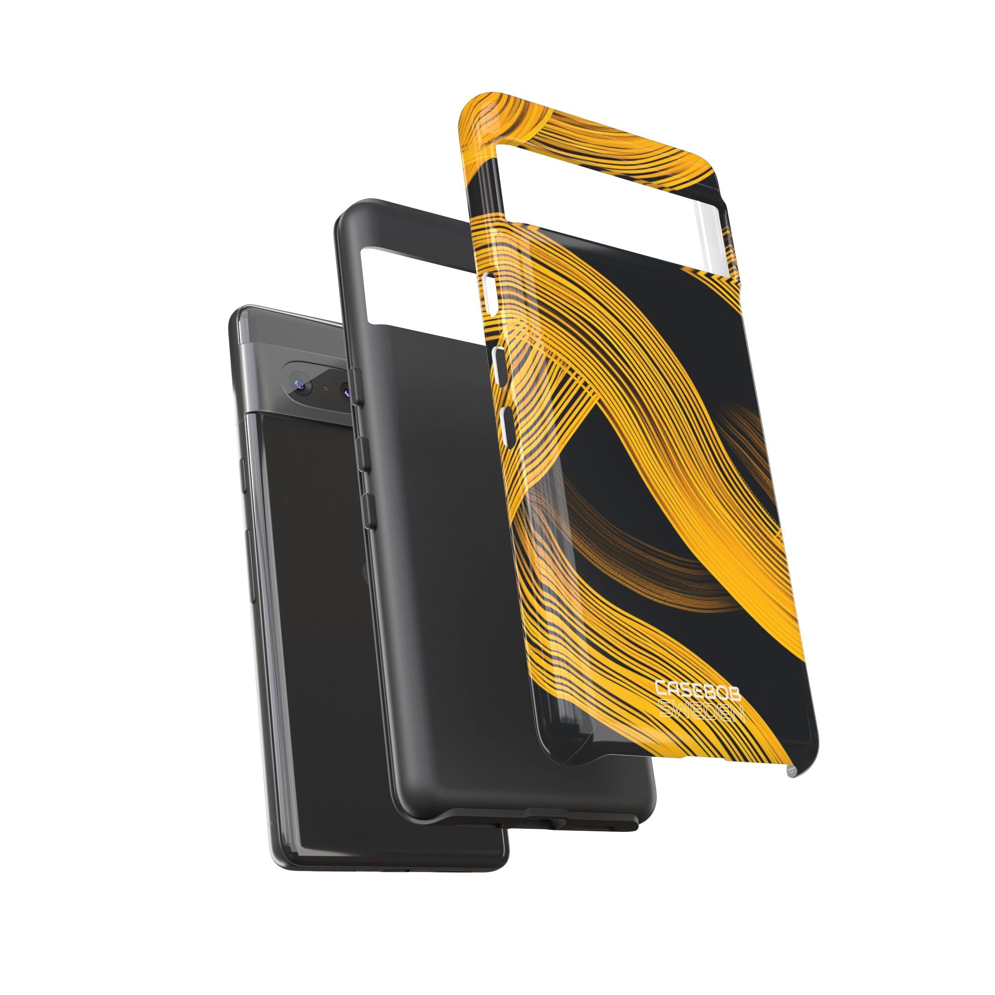 Yellow Flow Lines Google Pixel 7 - Tough