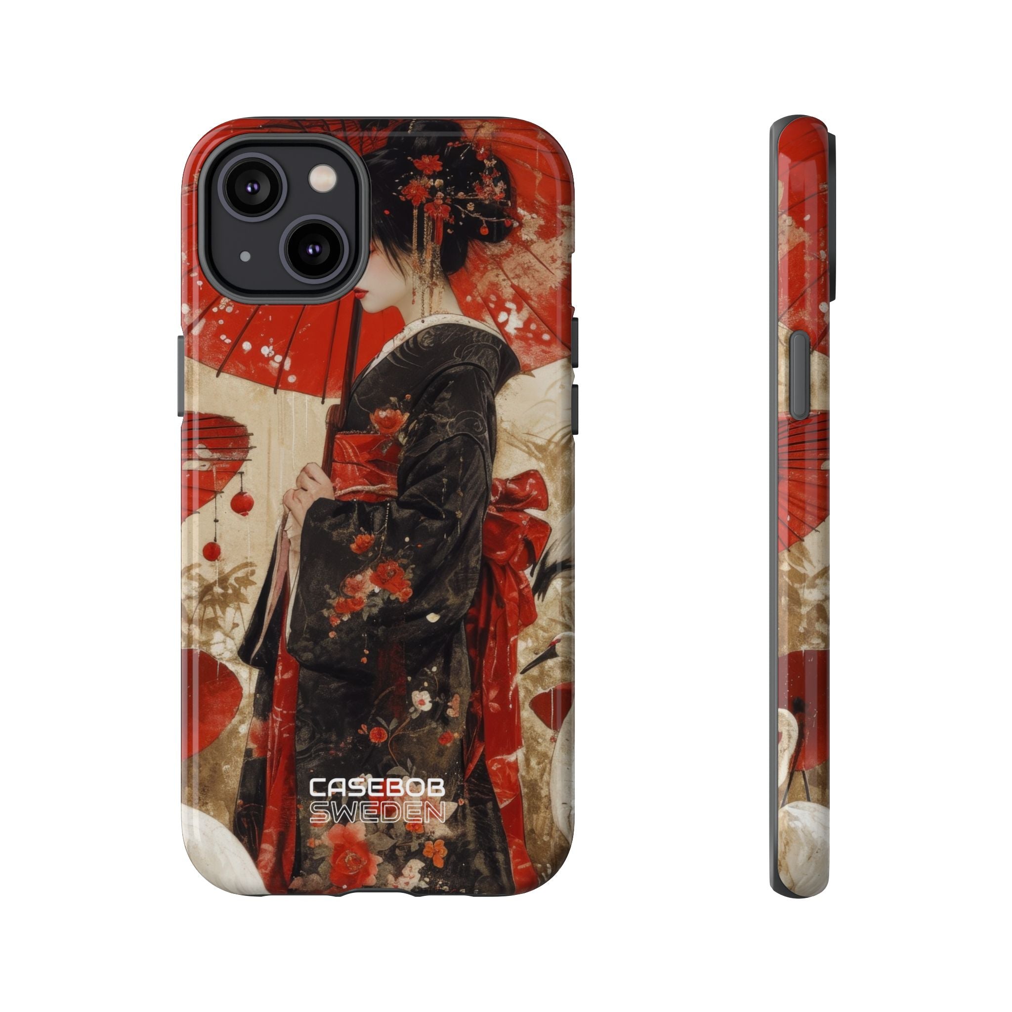 Scarlet Crane Dreams iPhone 14 - Resistente
