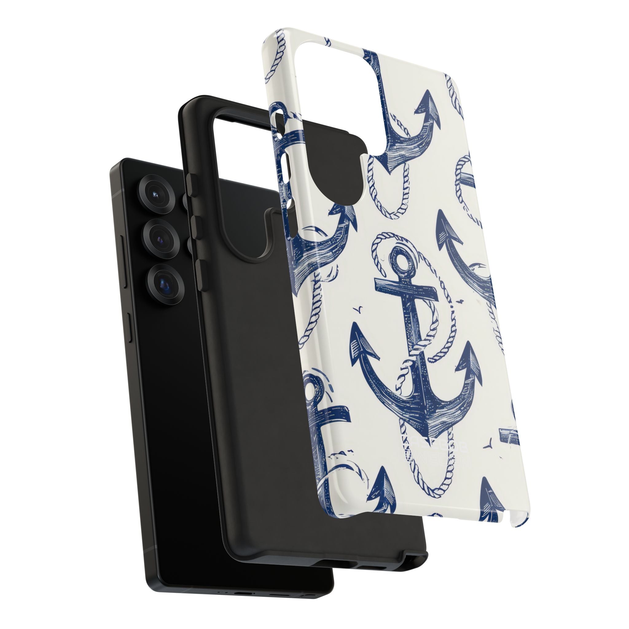 Navy Anchor Tapestry Samsung S25 - Tough
