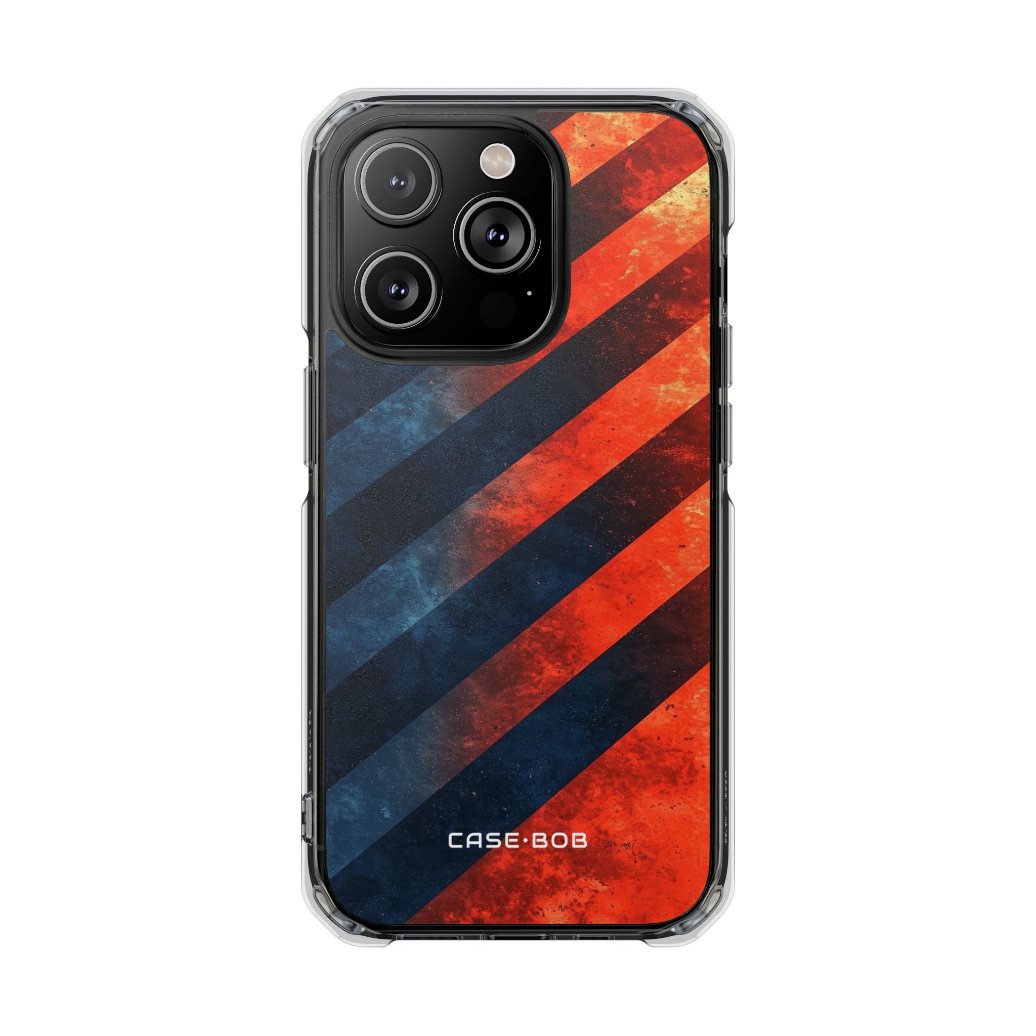 Diagonal Stripes Blaze iPhone 14 Pro Case - Impact