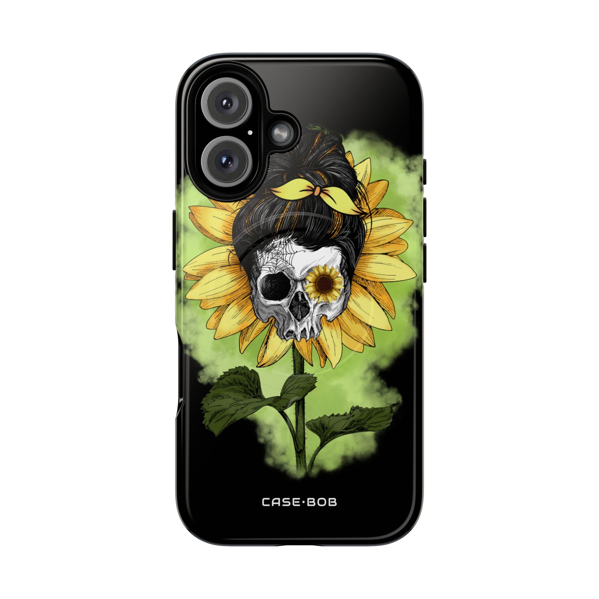 Sunflower Skull iPhone 16 Case - Tough+