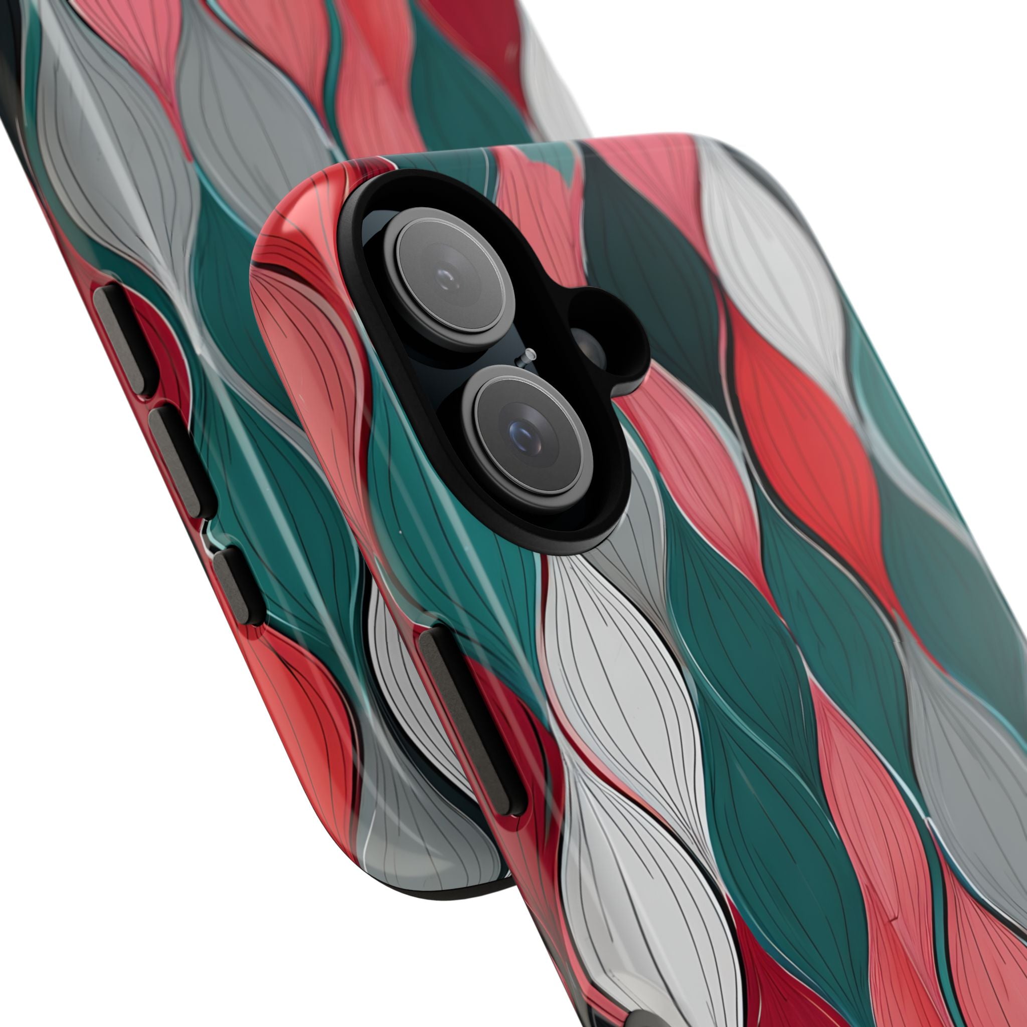 Leaf Cascade Teal iPhone 16 Pro Case - Tough