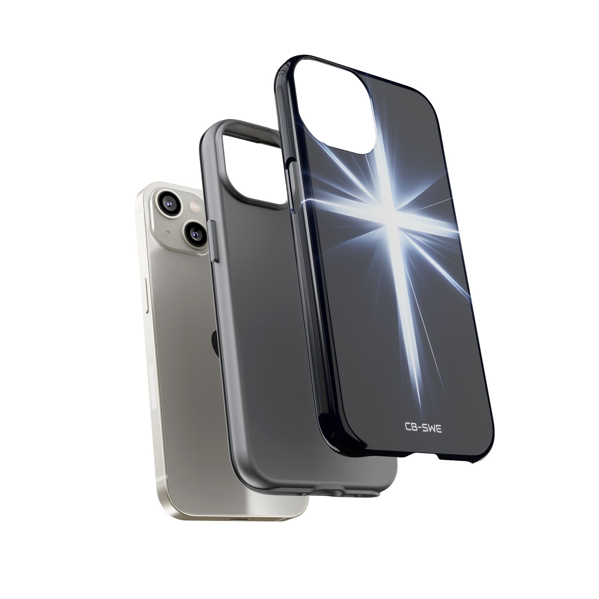 Luminous Cross Radiance - iPhone Case