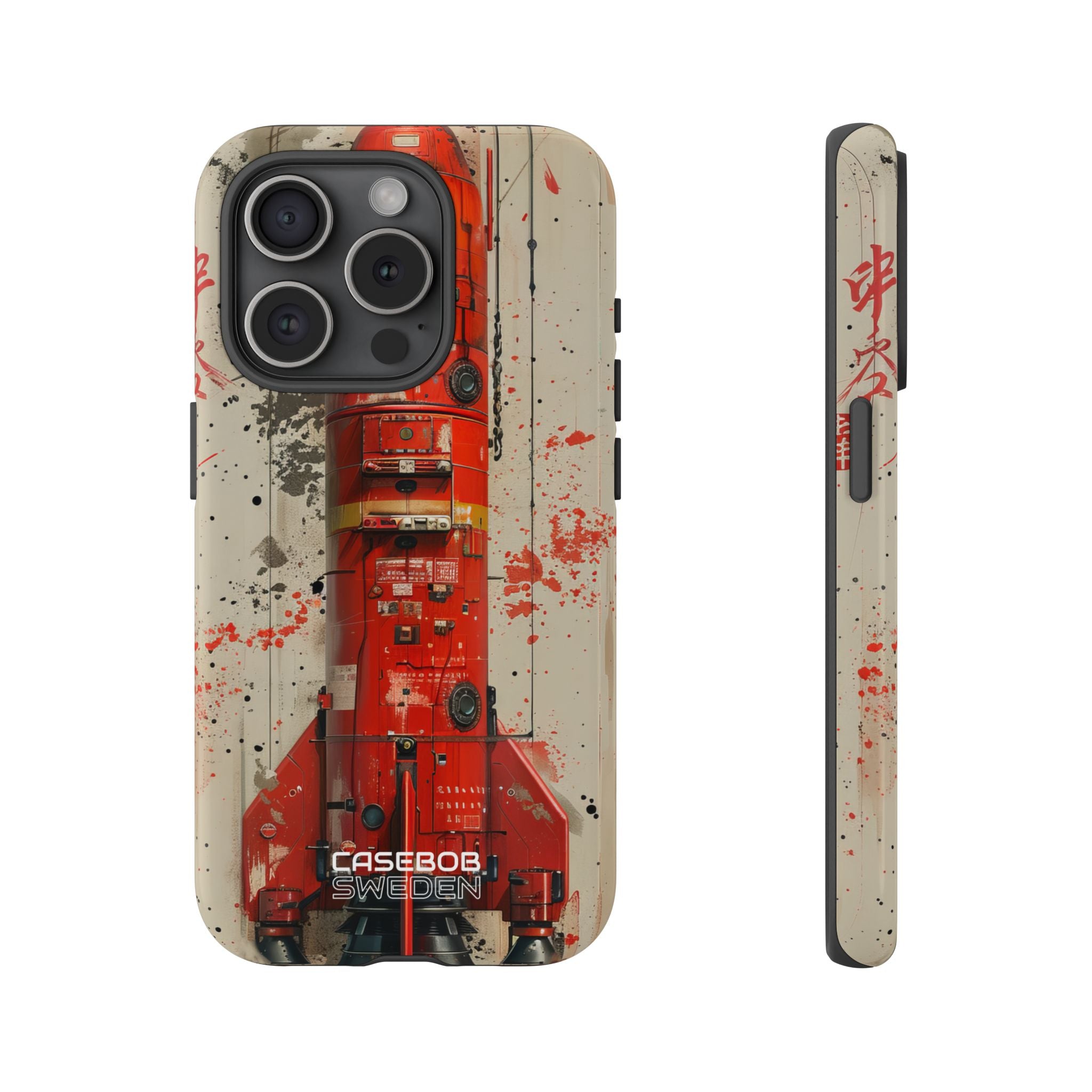 Crimson Rocket Burst iPhone 15 - Resistente