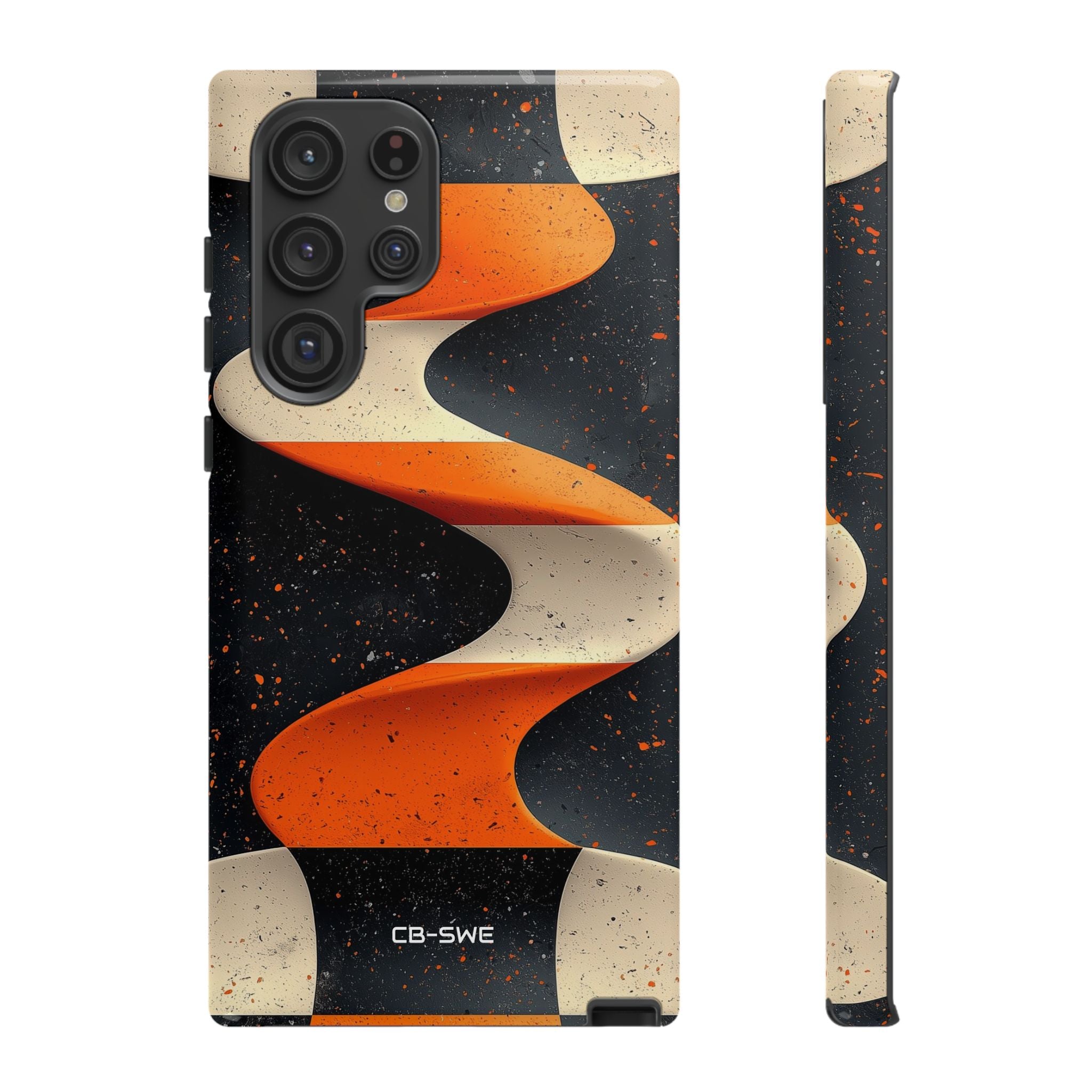 Orange Waves Flow - Samsung Case
