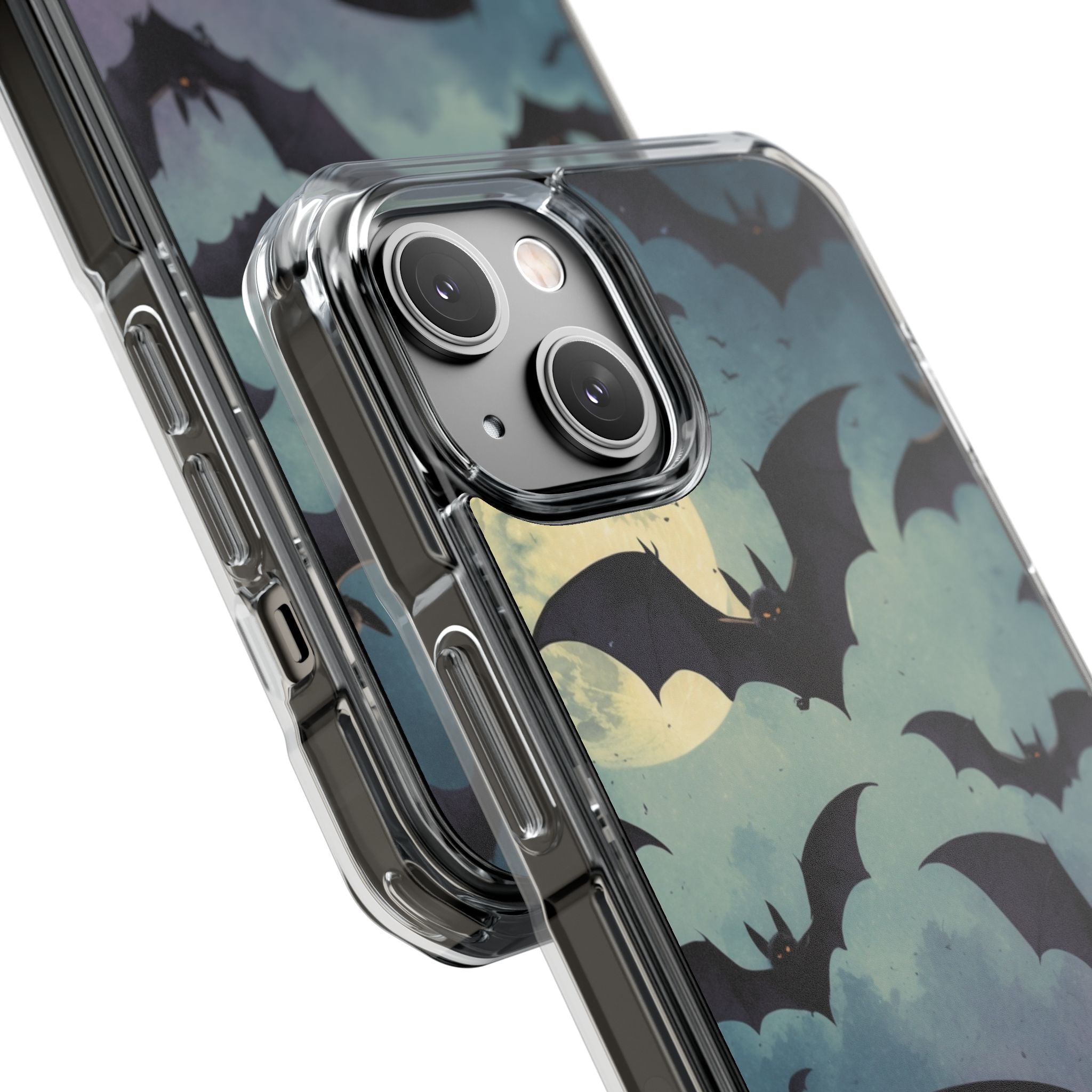 Glowing Bat Swarm iPhone 14 Case - Impact