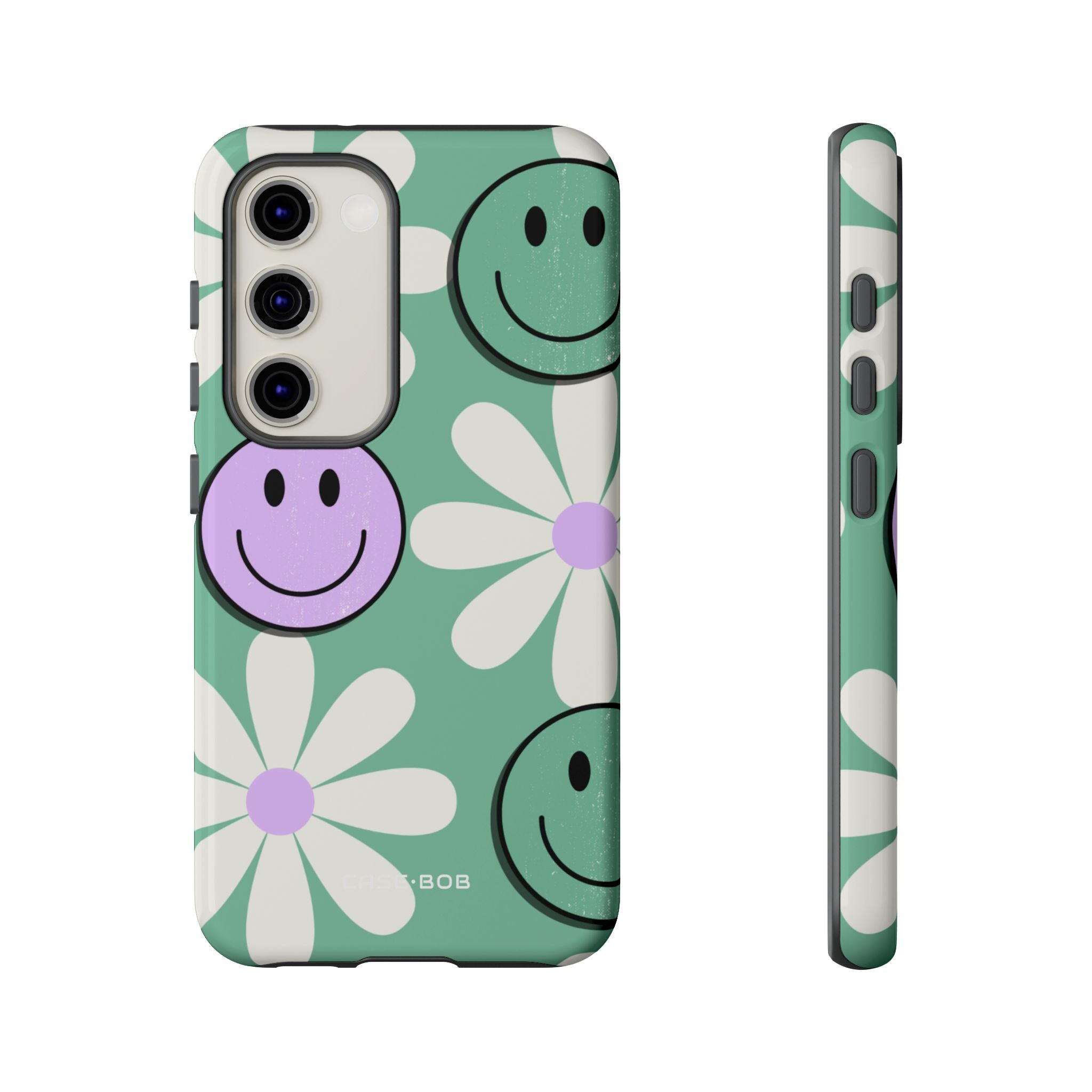 Smiley Daisy Glow Samsung S23 Case - Tough