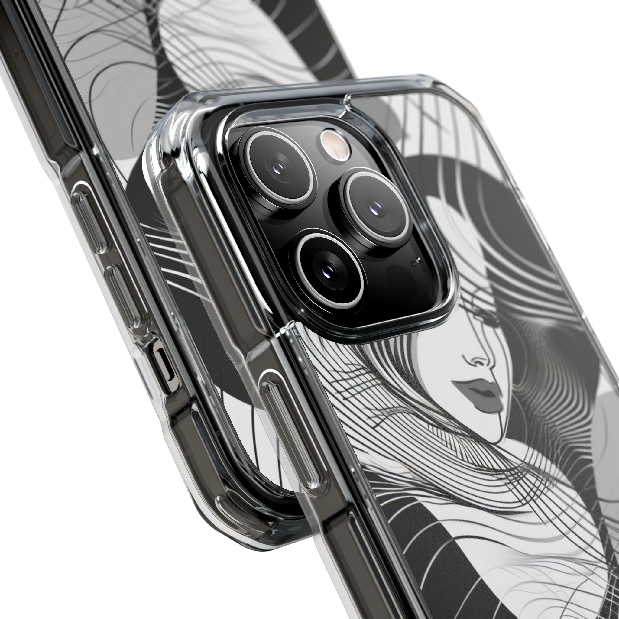 Orange Wave Motion iPhone 14 - Impact Clear+