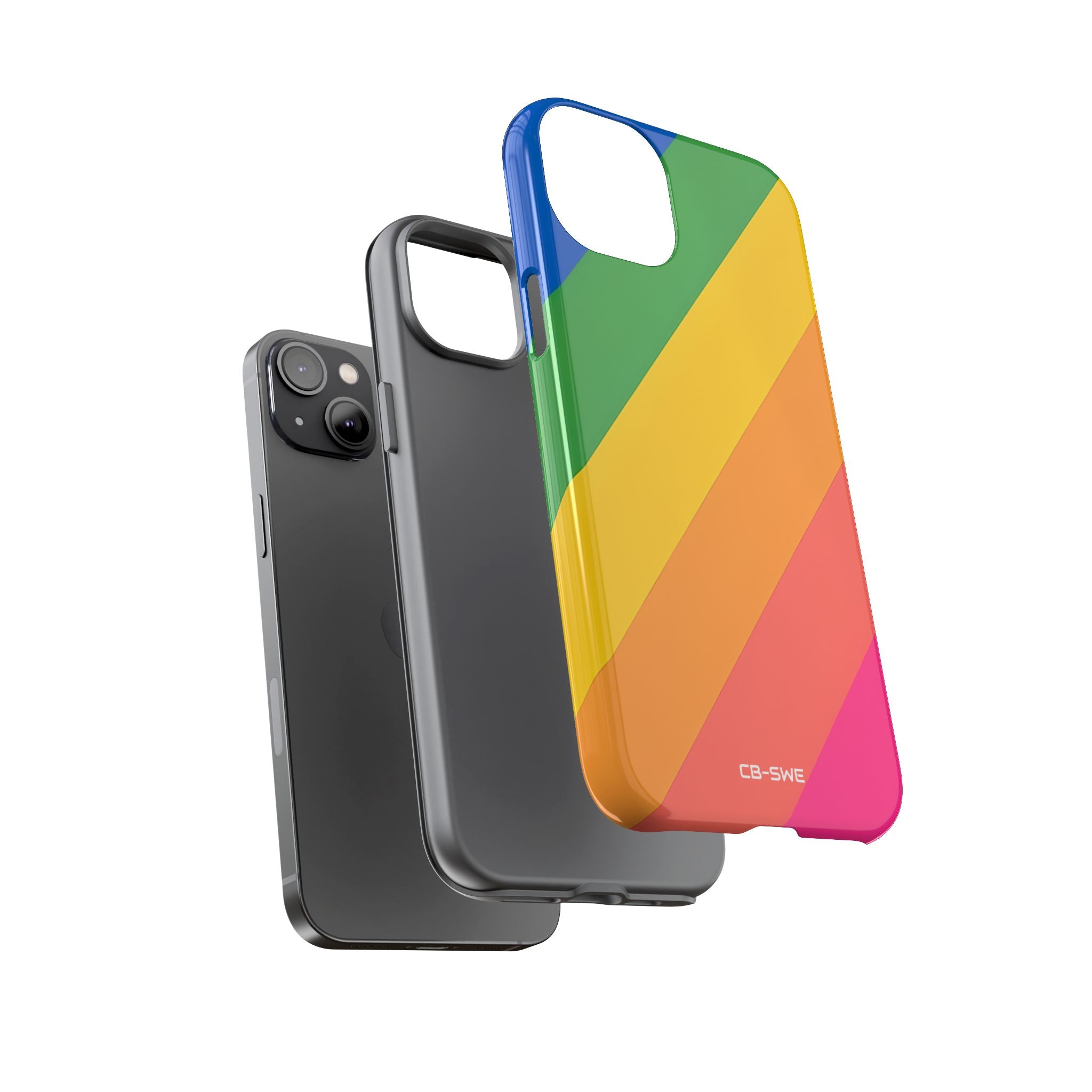 Vibrant Geometric Spectrum - iPhone Case