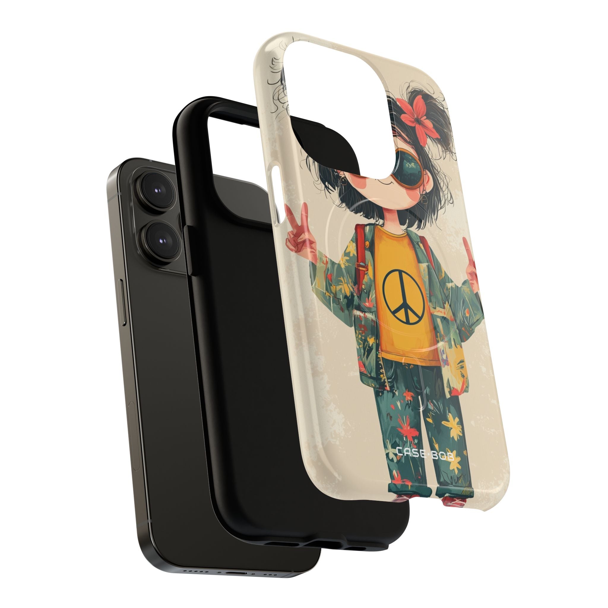 Peace Pigtails iPhone 14 Pro Case - Tough+