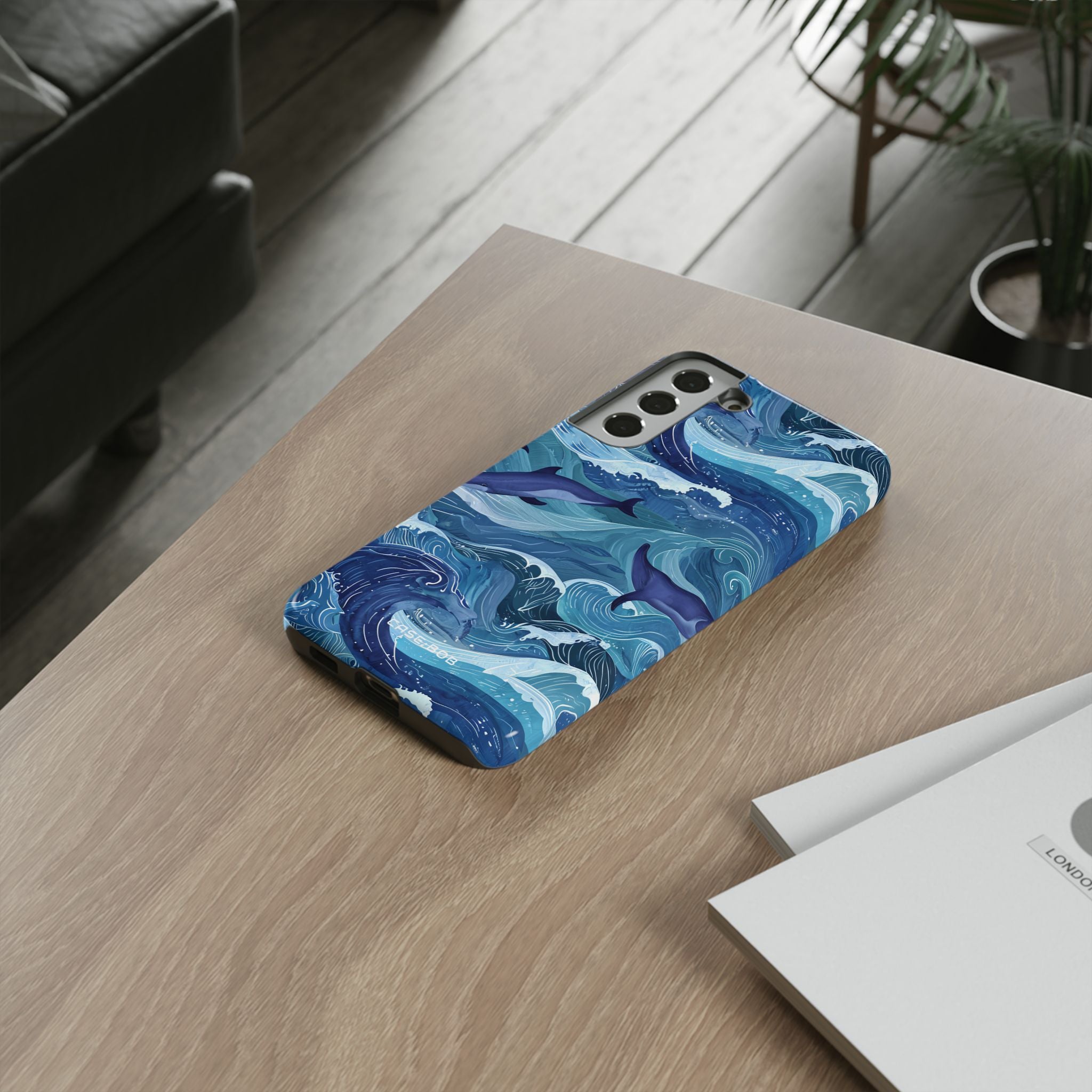 Dolphin Waves Samsung S22 Plus Case - Tough