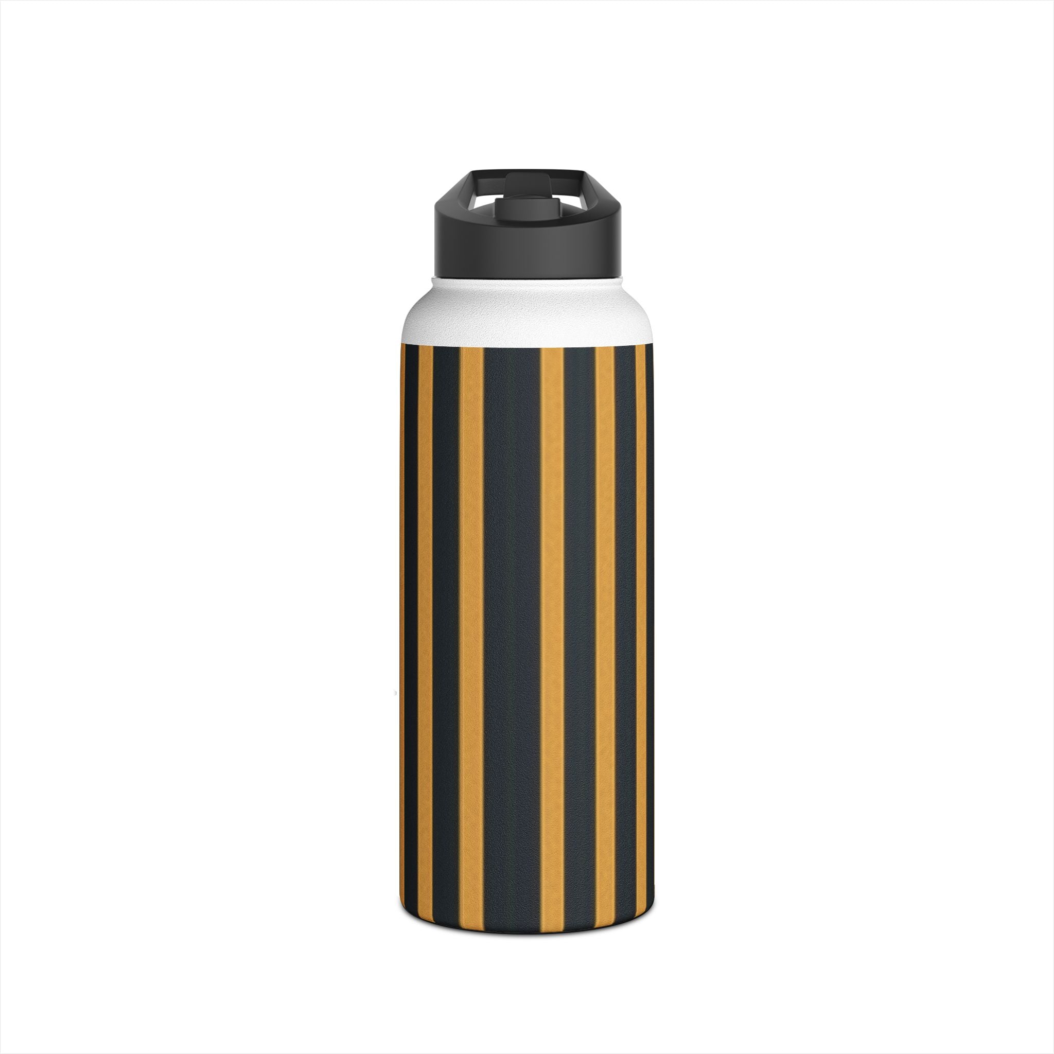 Golden Stripes - Stainless Steel Water Bottle