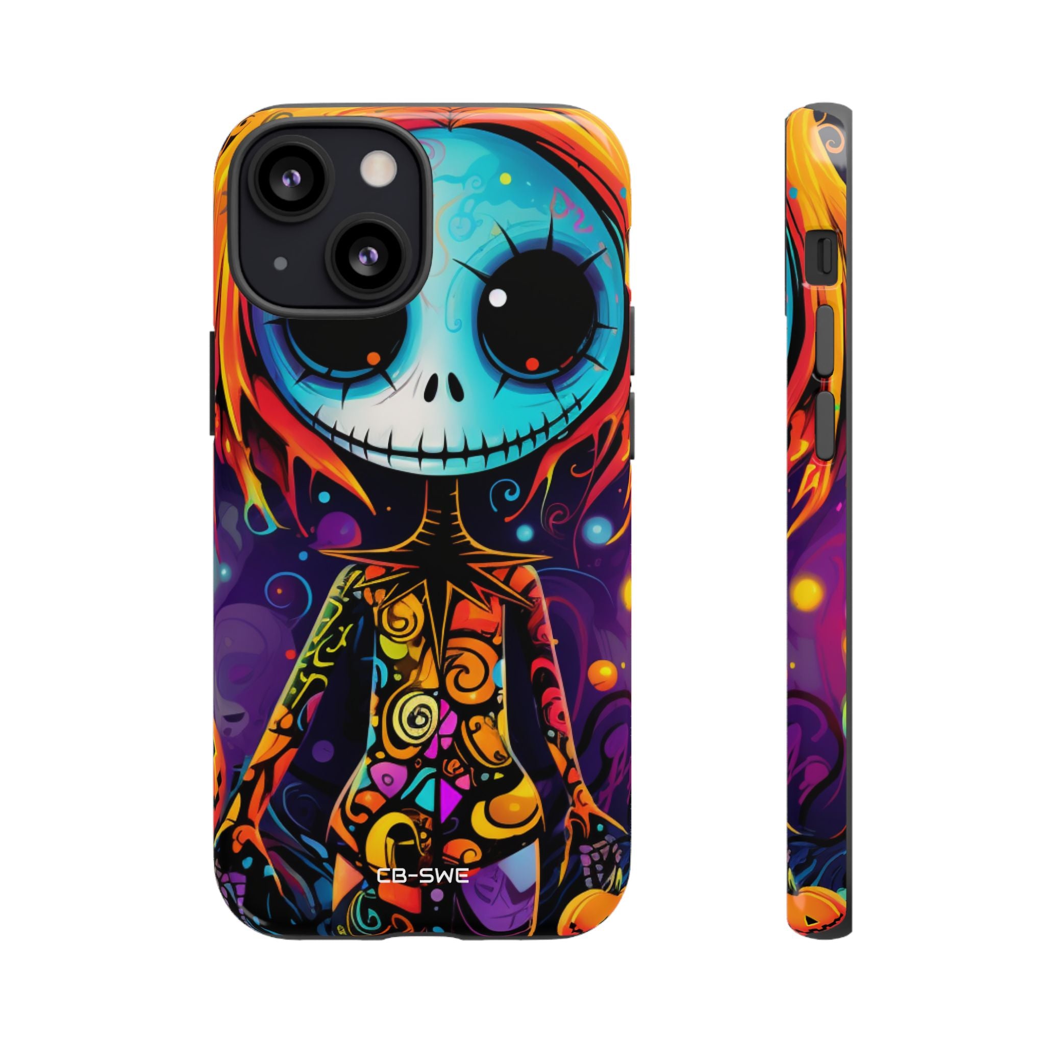 Skeletal Figure Laughs - iPhone Case