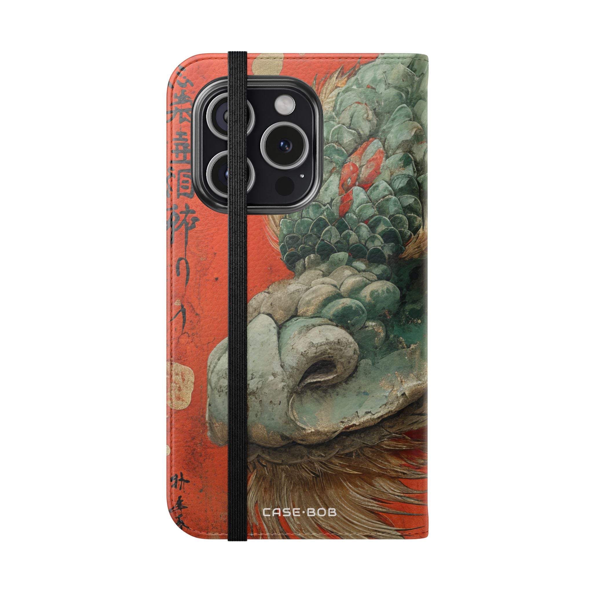 Draak's Gaze Crimson - iPhone 15 Pro Case - Portemonnee