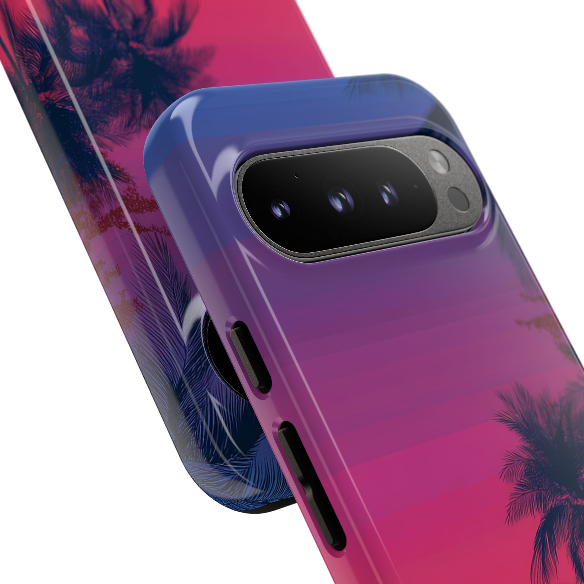 Tropical Sunset Silhouettes - Google Pixel Case