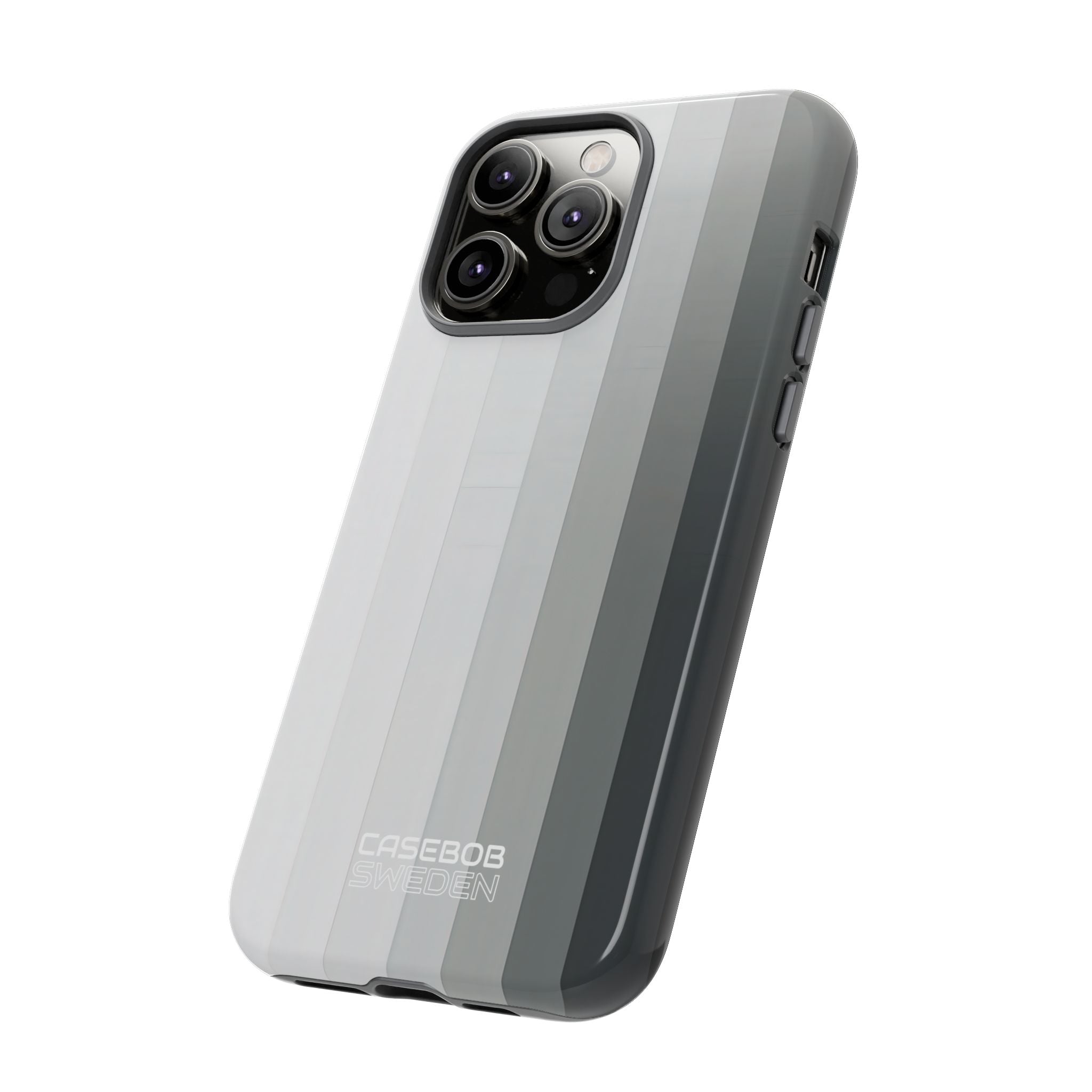 Silver Gradient Stripes iPhone 14 - Tough