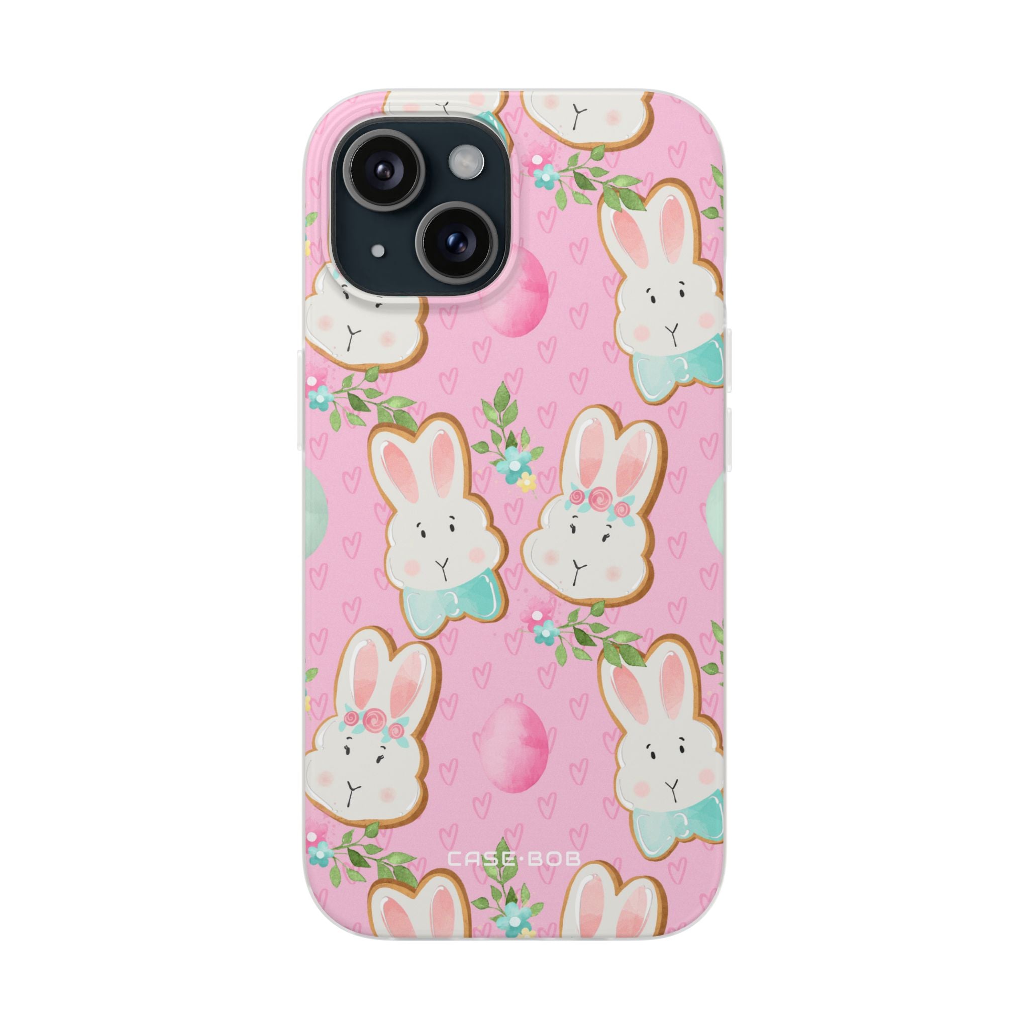 Bunny Blossom iPhone 15 Case - Soft