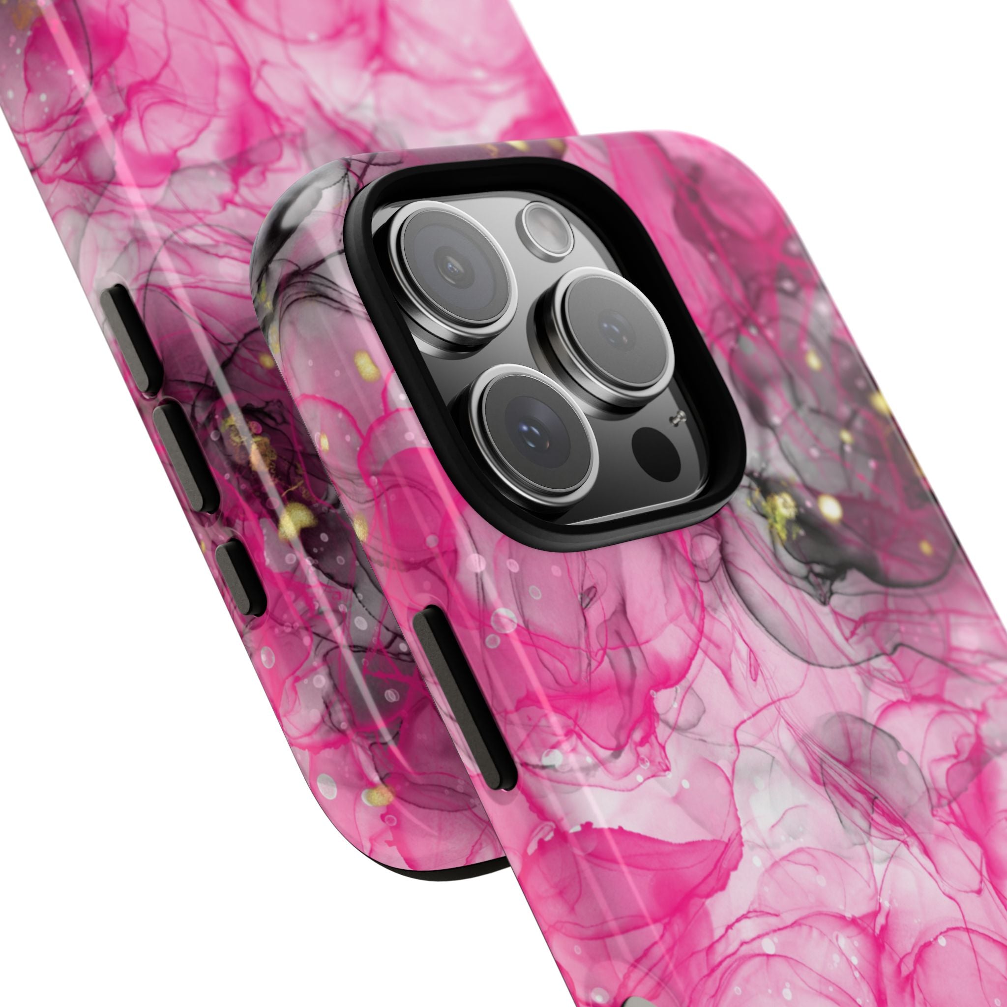Vibrant Pink Swirls - iPhone Case