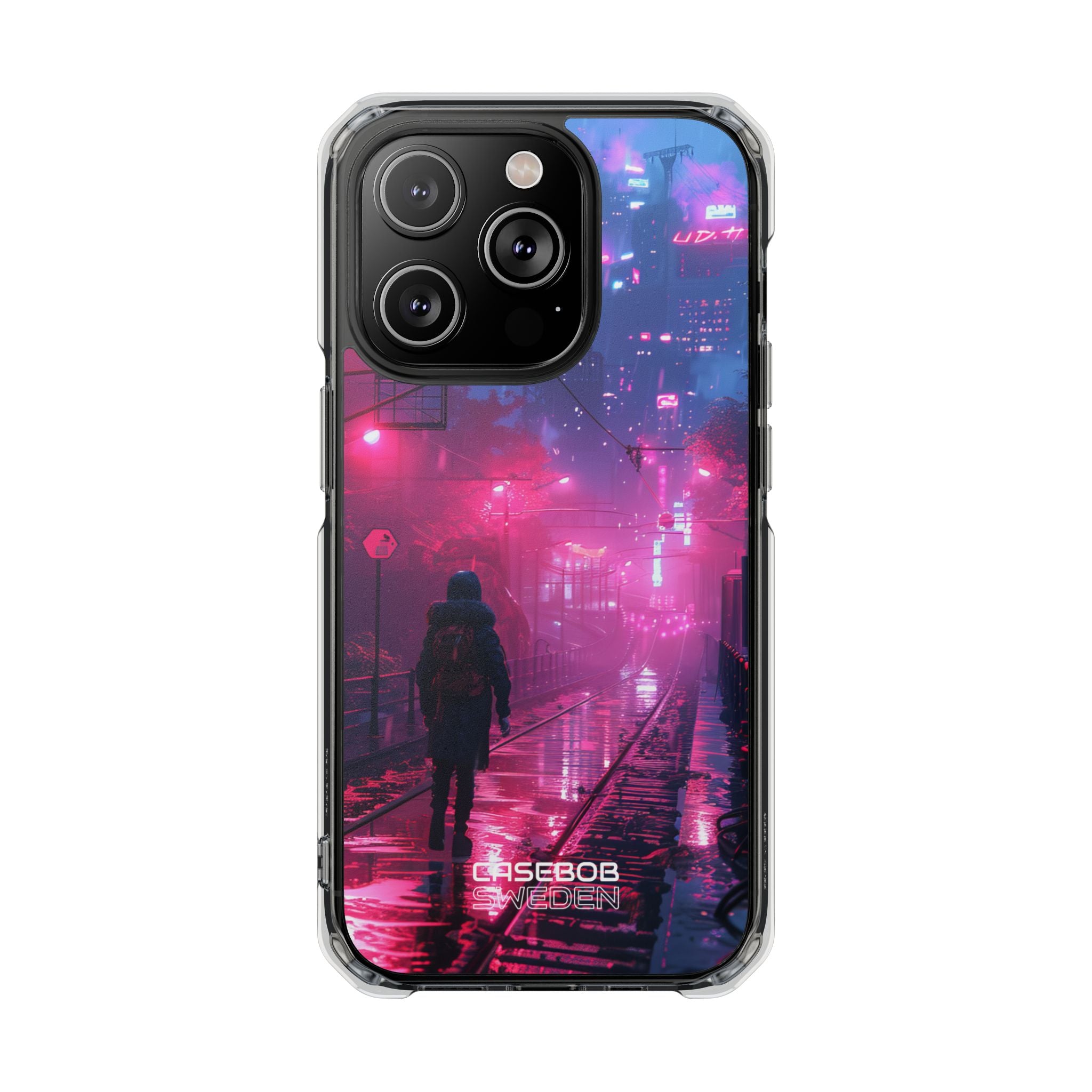Neon Shadow City iPhone 14 - Impact Clear+