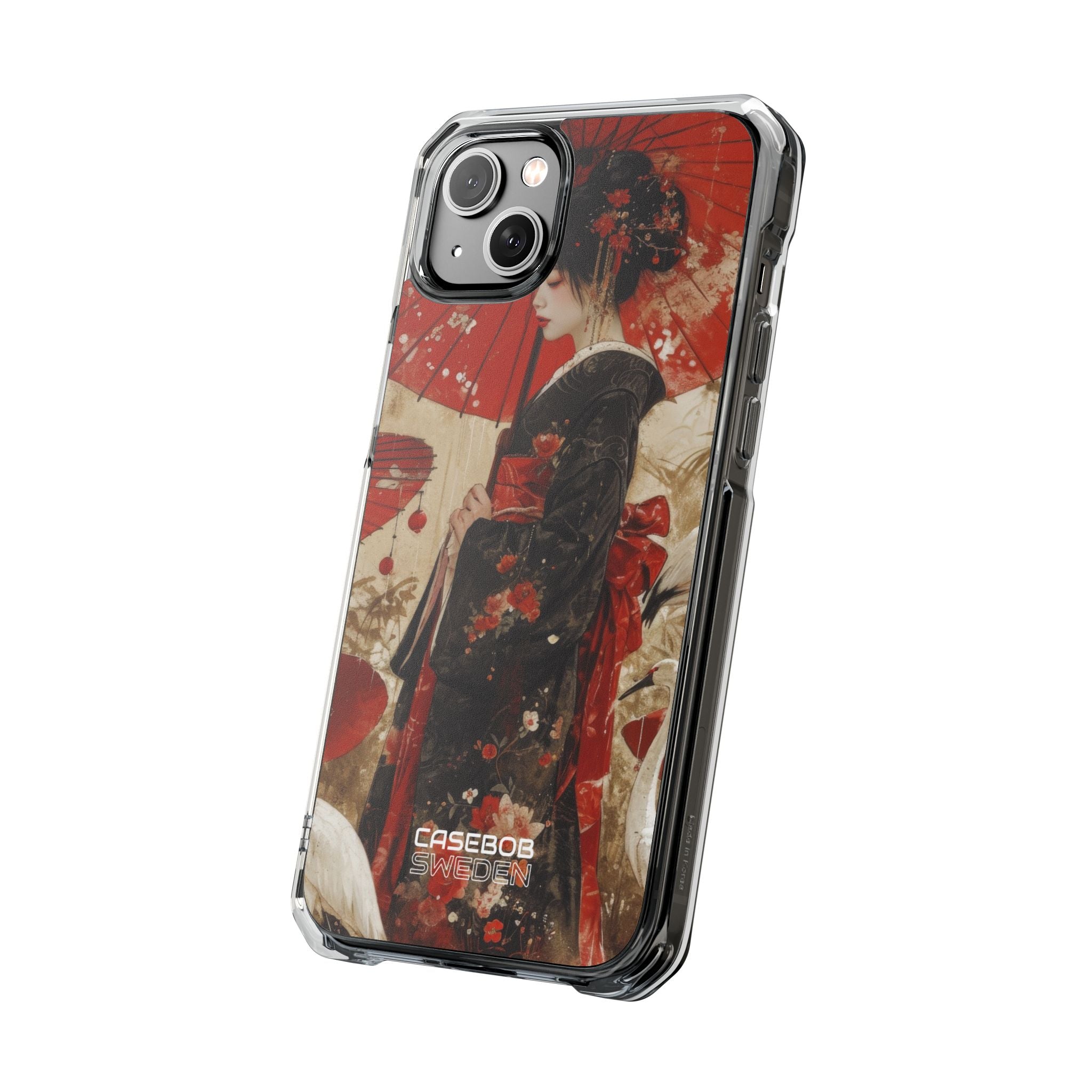 Scarlet Crane Dreams iPhone 14 - Impact Clear+