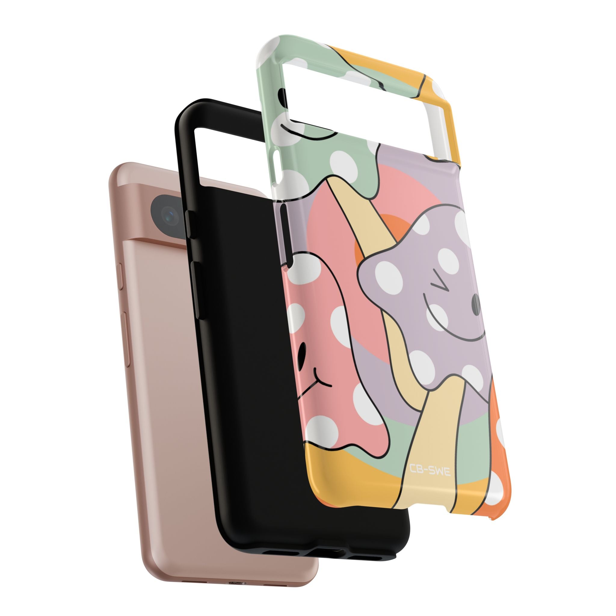 Playful Mushroom Friends - Google Pixel Case