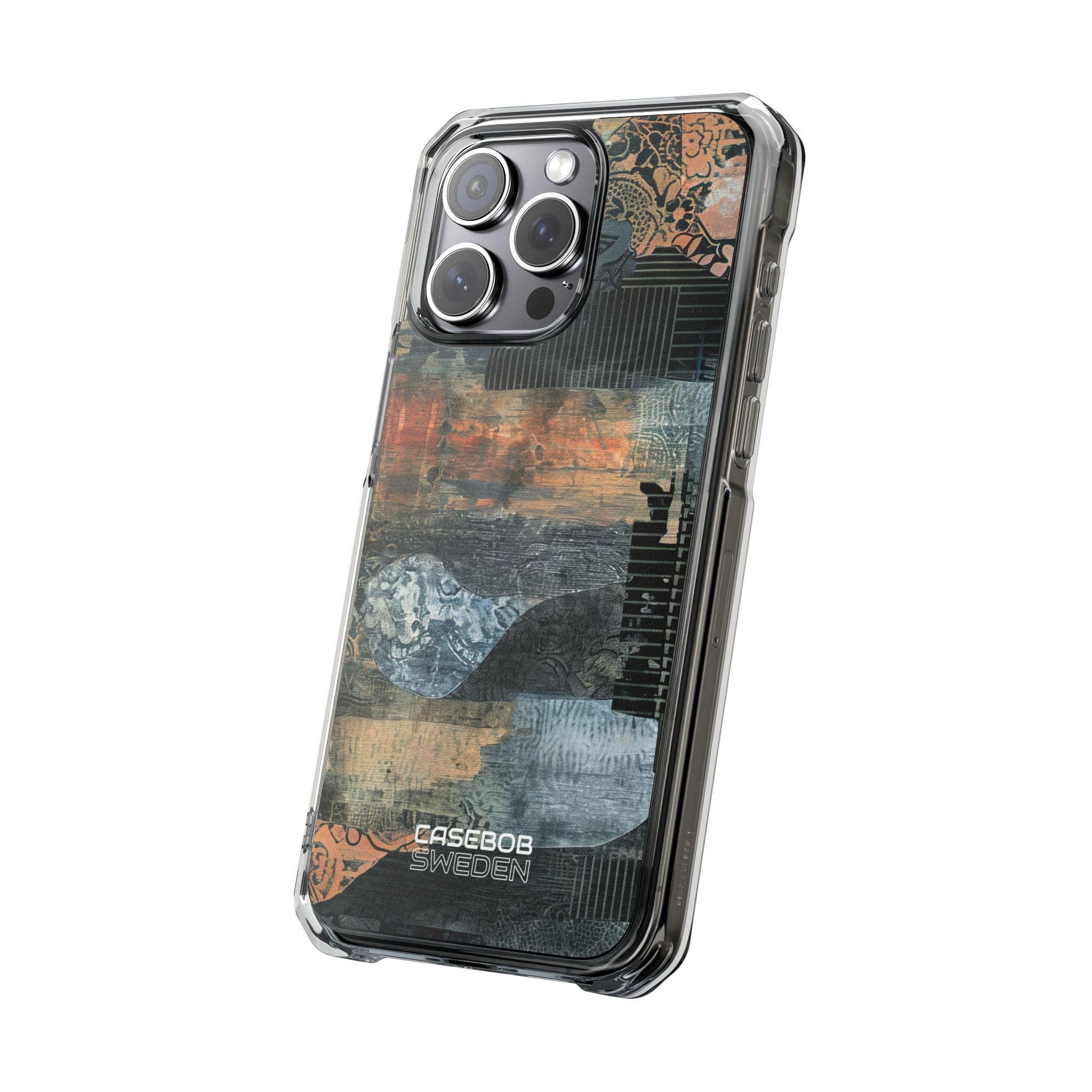 Rust Bloom Tangle iPhone 15 - Impact Clear+