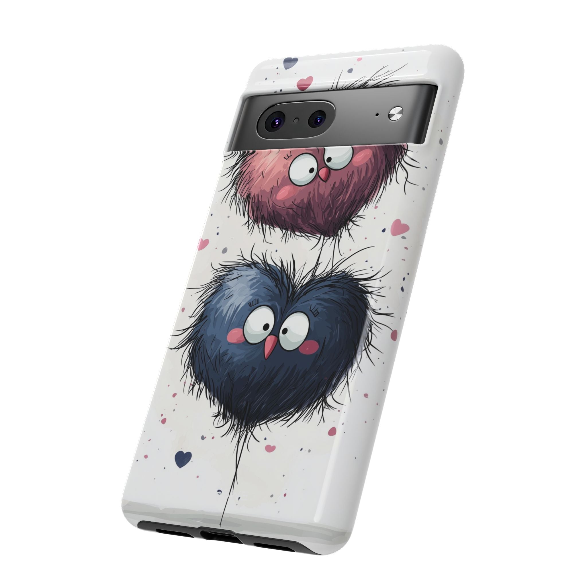 Fluffy Hearts Embrace - Google Pixel Case