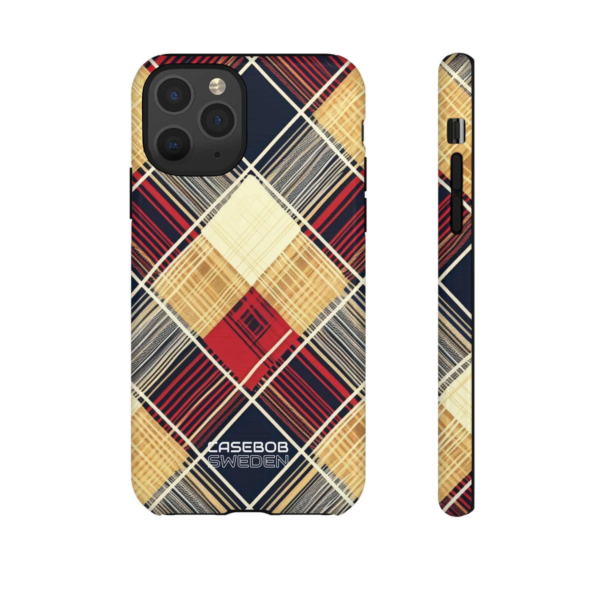 Plaid Diamond Tapestry iPhone 11 - Tough