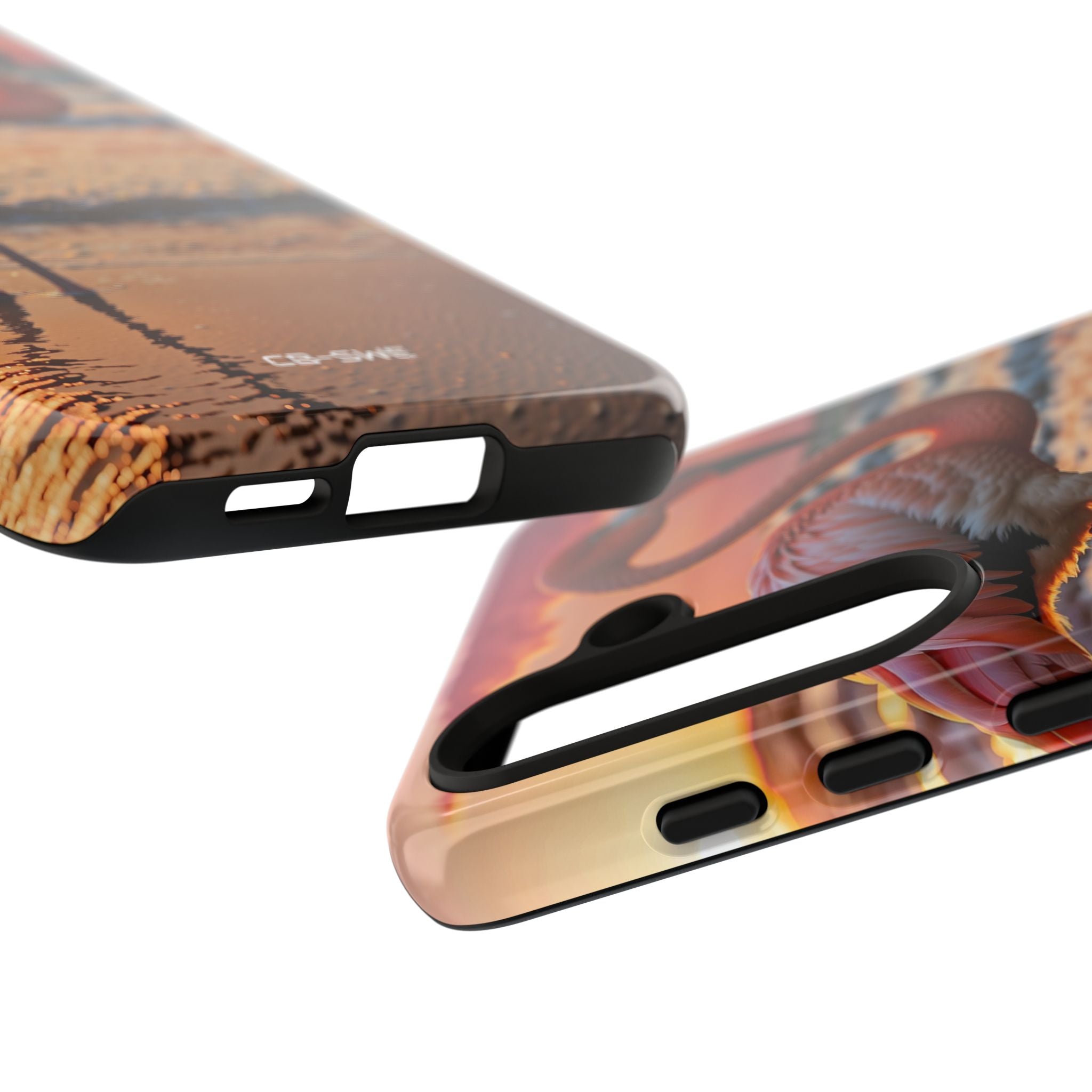 Sunset Flamingo Stand - Samsung Case