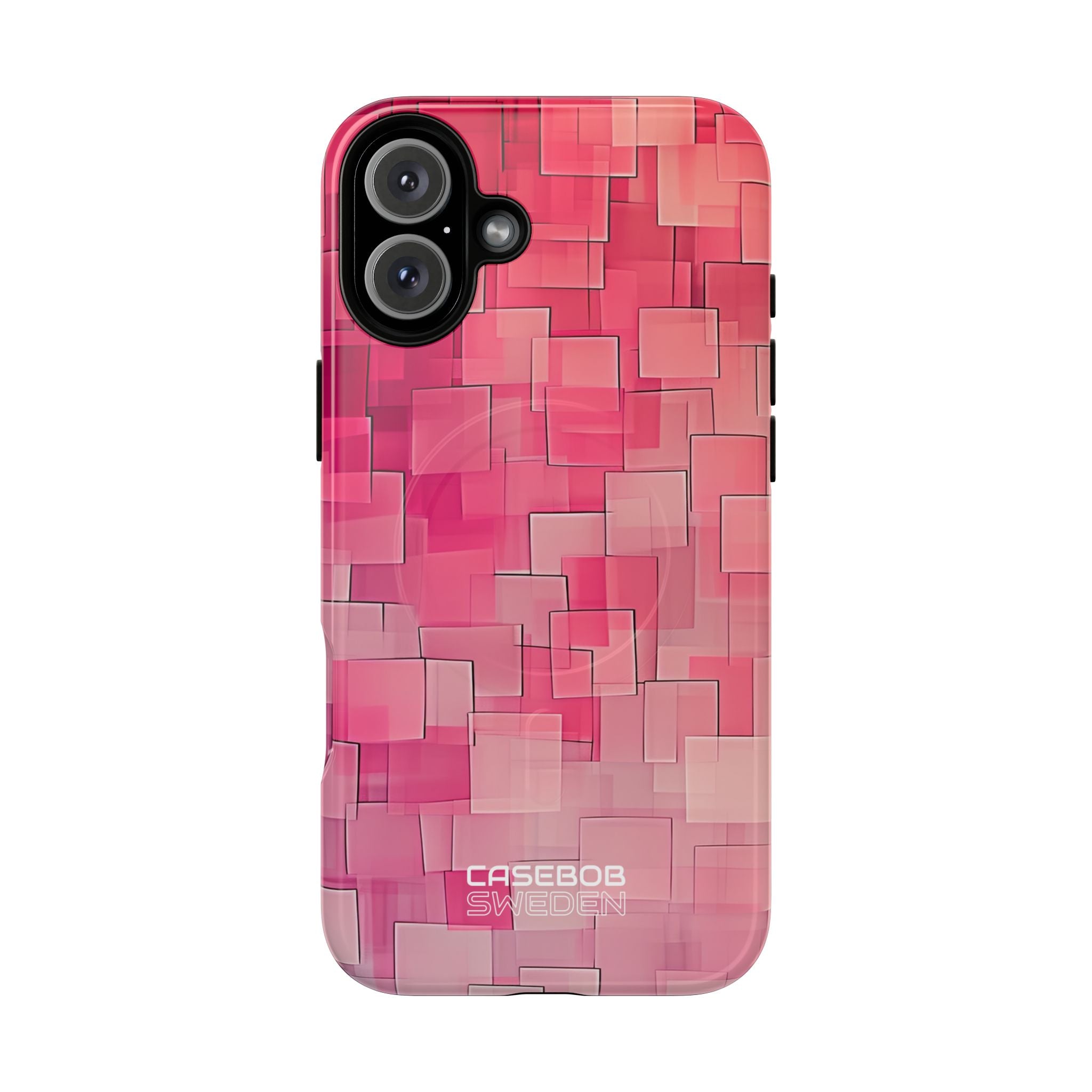 Layered Pink Geometry iPhone 16 - Tough+