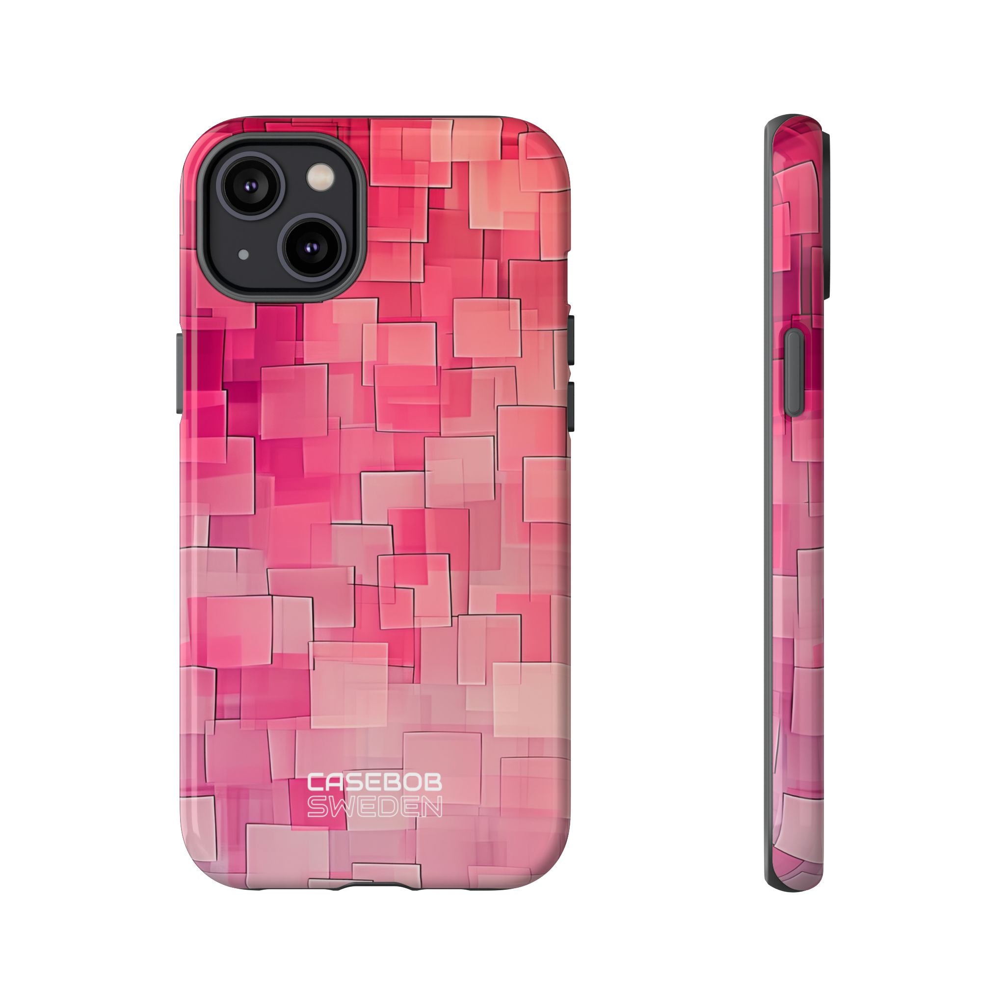 Layered Pink Geometry iPhone 14 - Tough