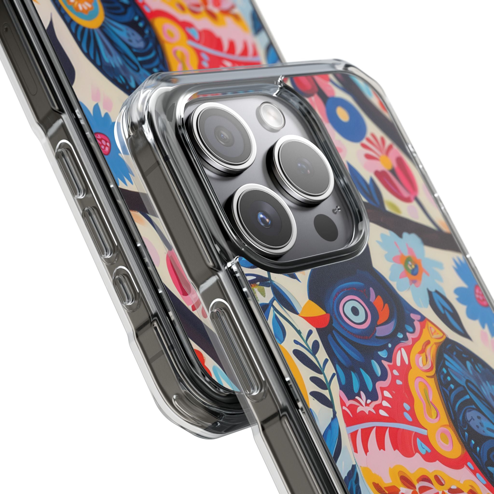 Whimsical Owl Garden iPhone 15 - Impact Clear+