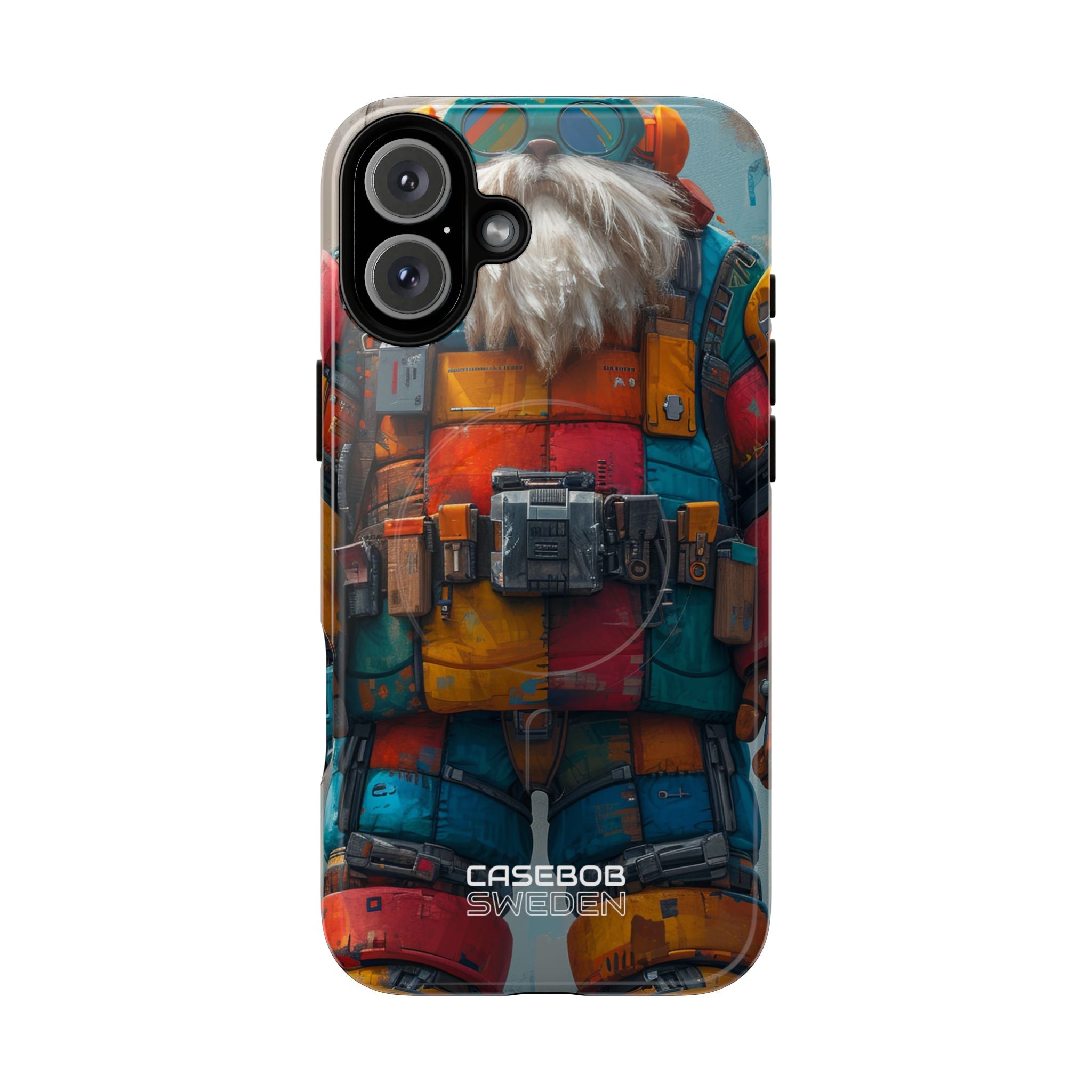 Whimsical Robot Wanderer iPhone 16 - Tough+
