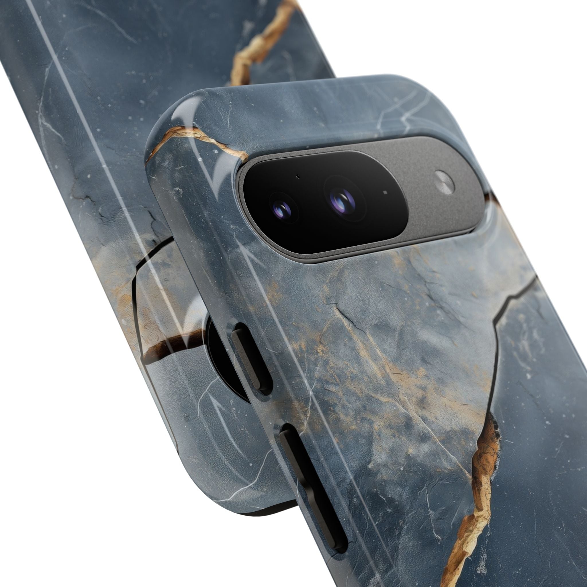 Jagged Vein Navy Google Pixel 9 Case - Tough