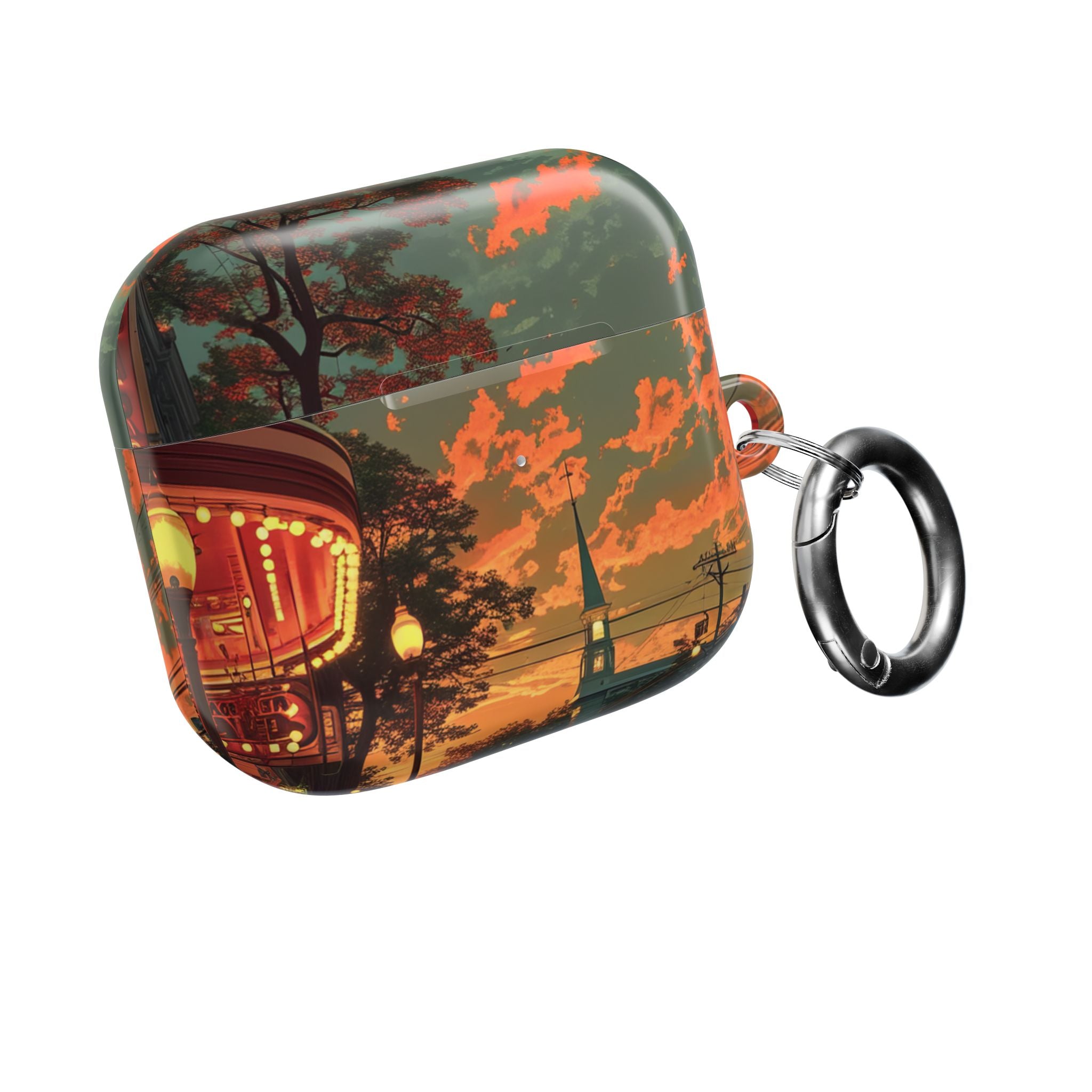 Crimson Classic Glow - AirPods Case