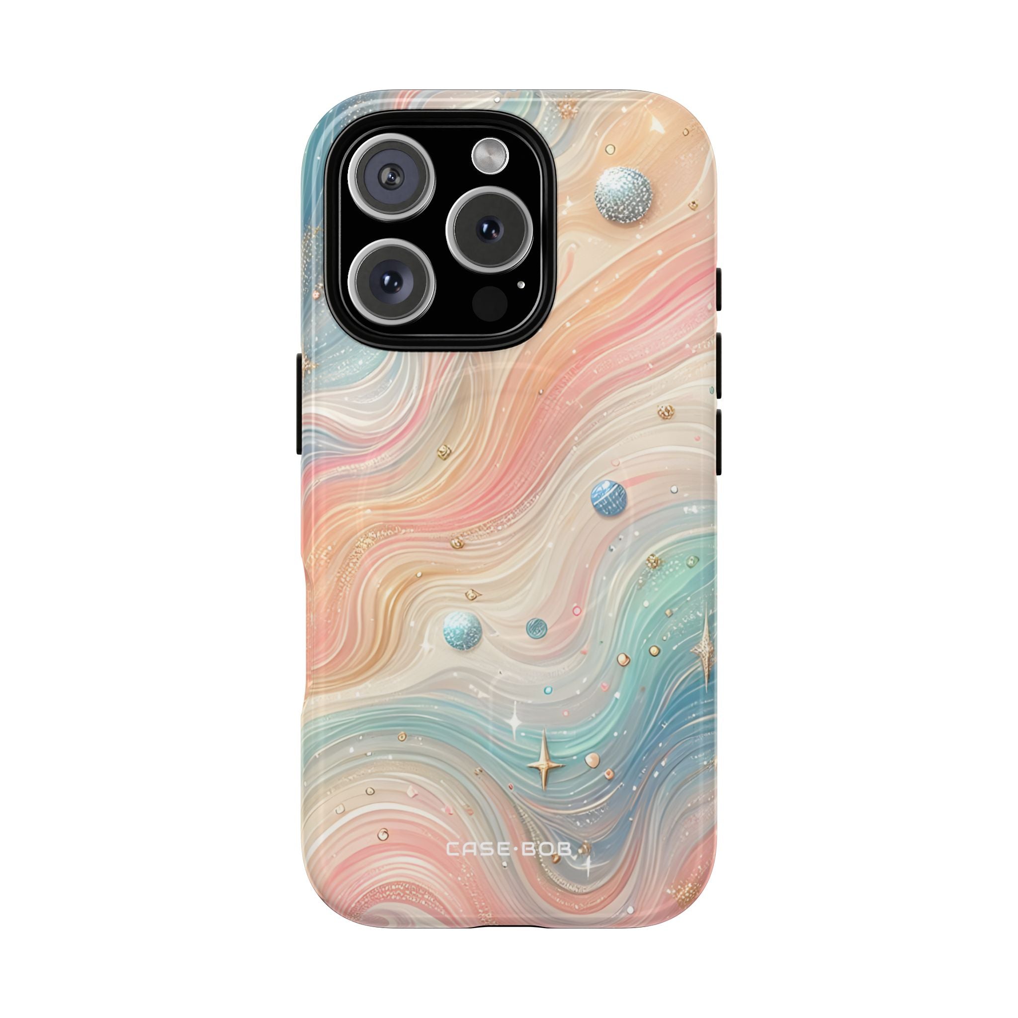 Iridescent Swirls iPhone 16 Pro Case - Tough+