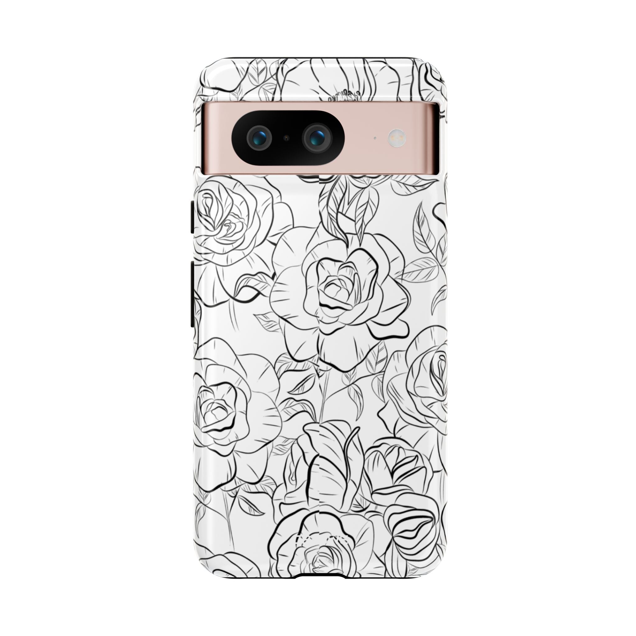 Intricate Rose Sketches - Google Pixel Case