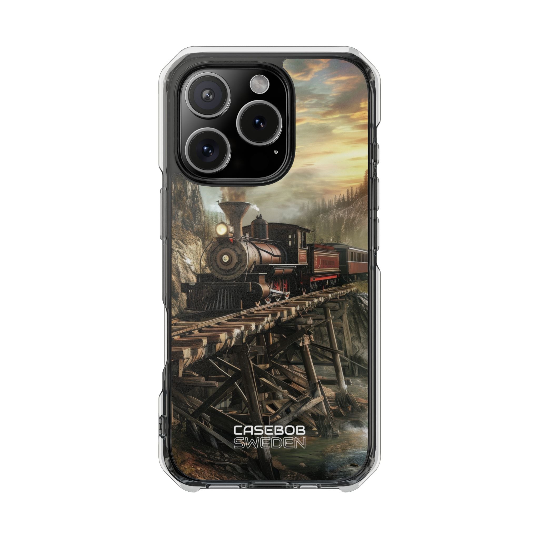 Steam Mountain Crossing iPhone 16 - Impact Clear+