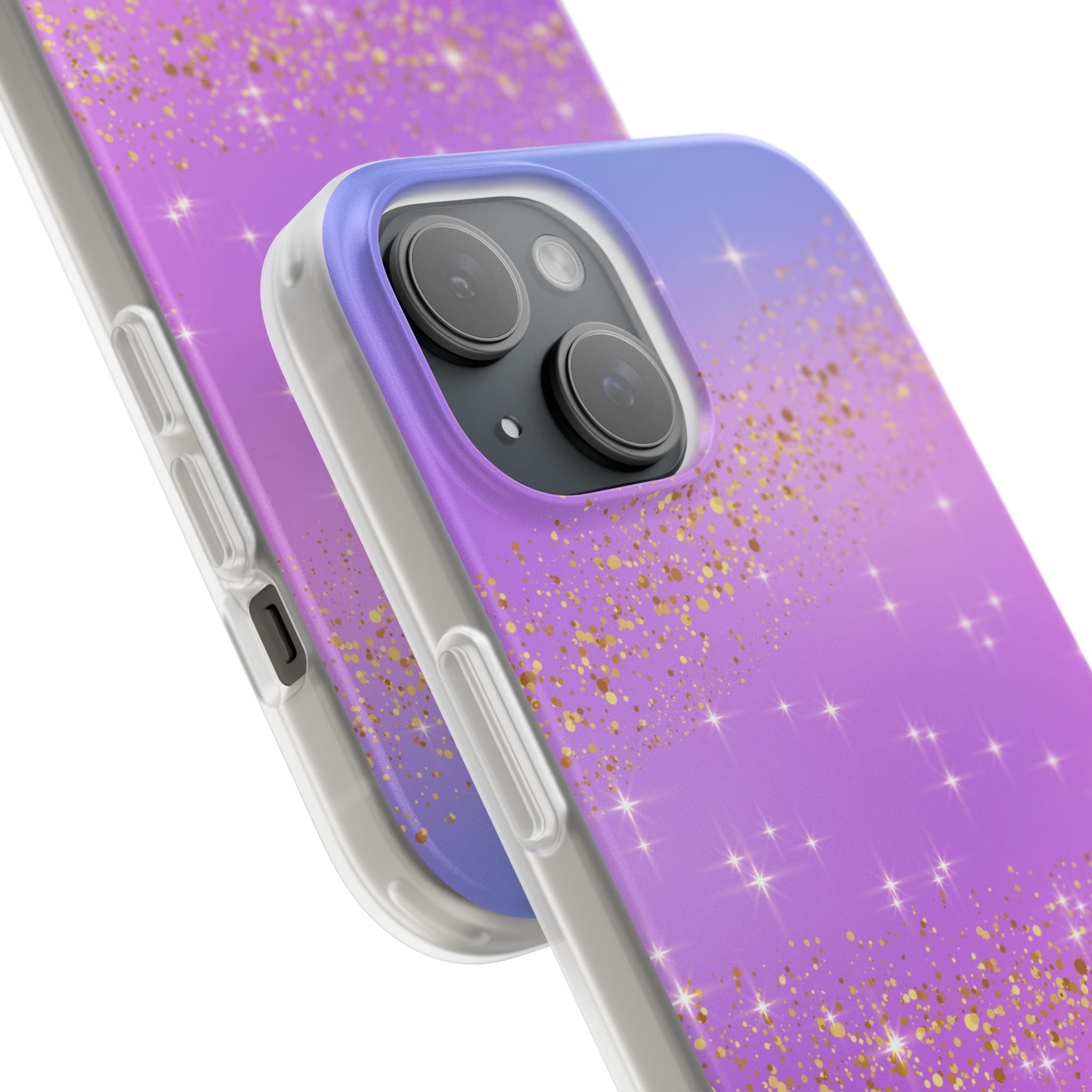 Golden Glide iPhone 15 Case - Soft