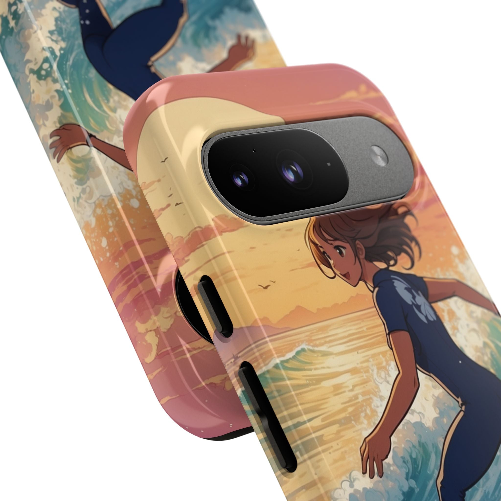 Surfing Into Sunset - Google Pixel Case