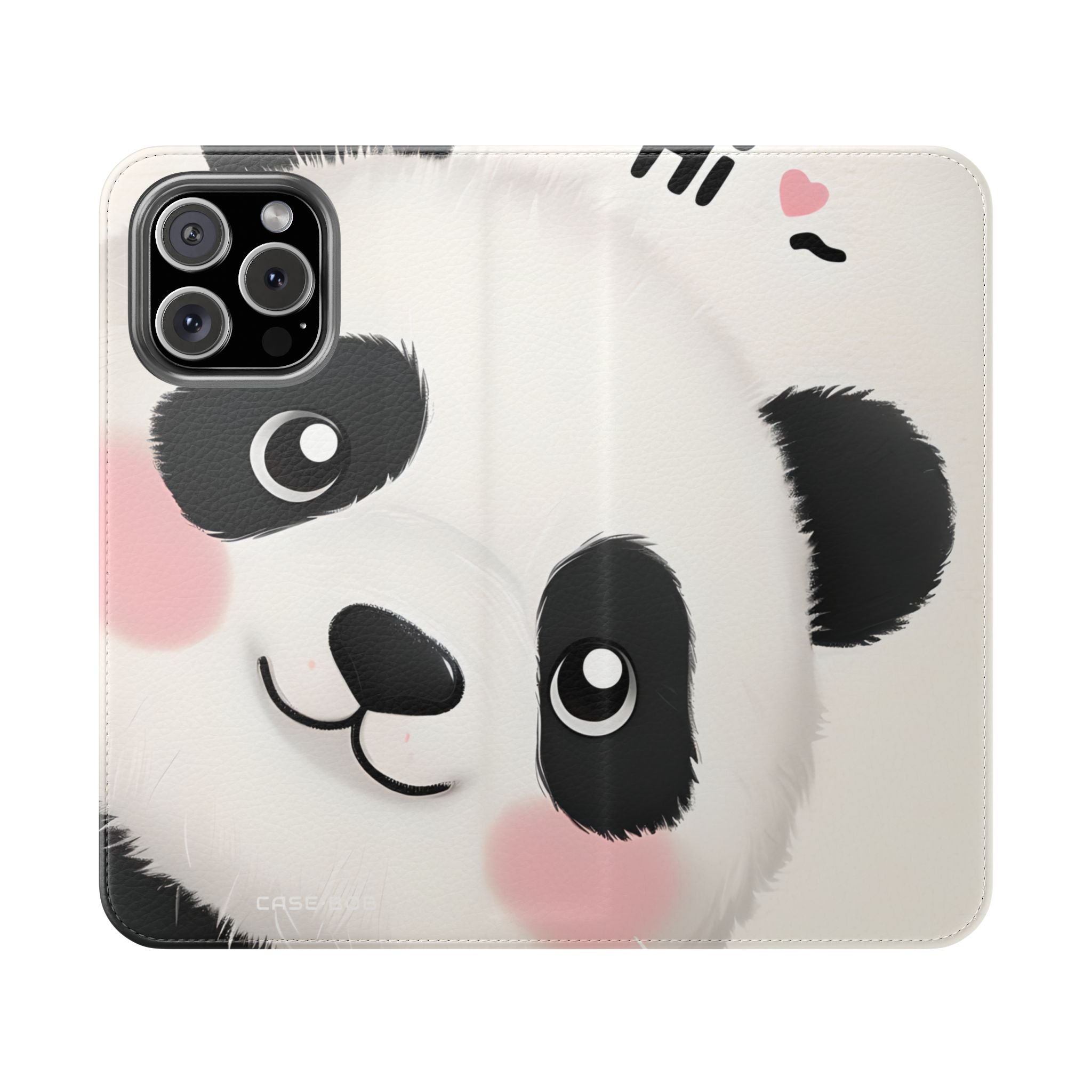 Kurkistava Panda Posliini - iPhone 16 Max -lompakkokotelo