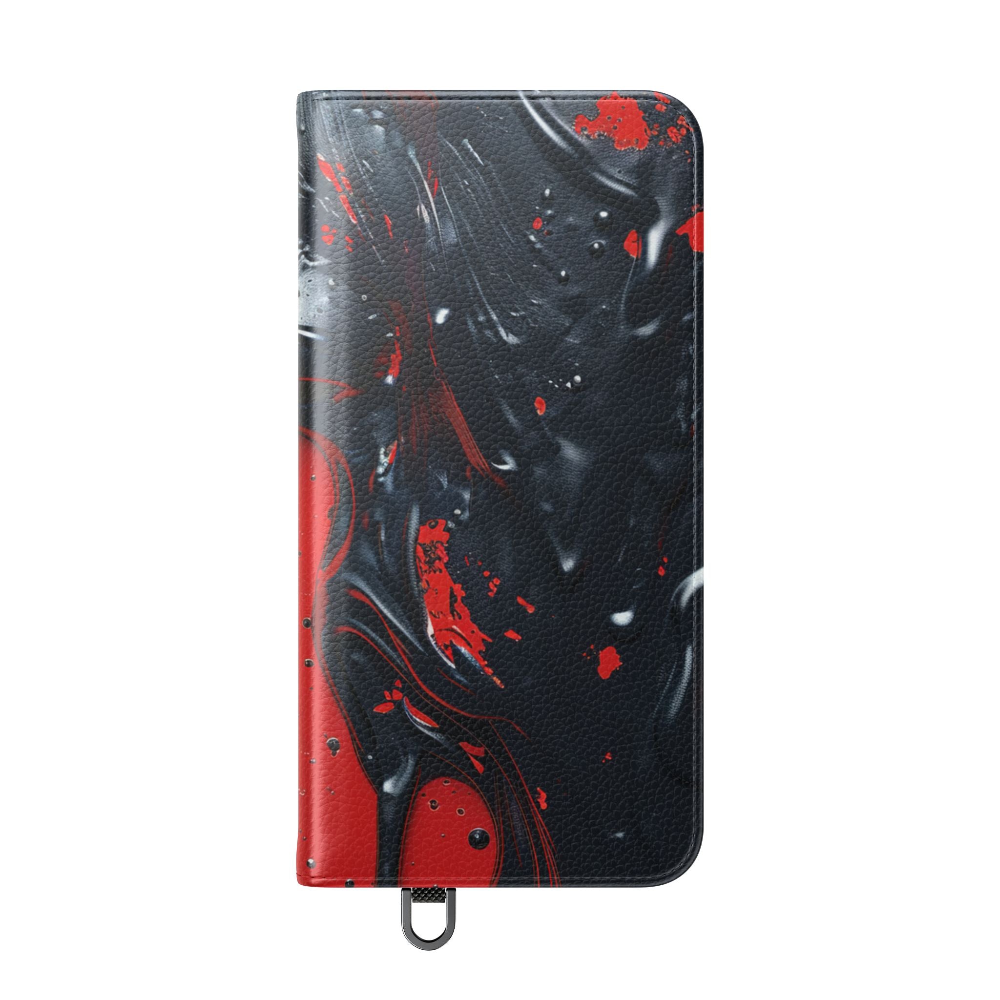 Glossy Black Face - Samsung S25+ Case - Wallet