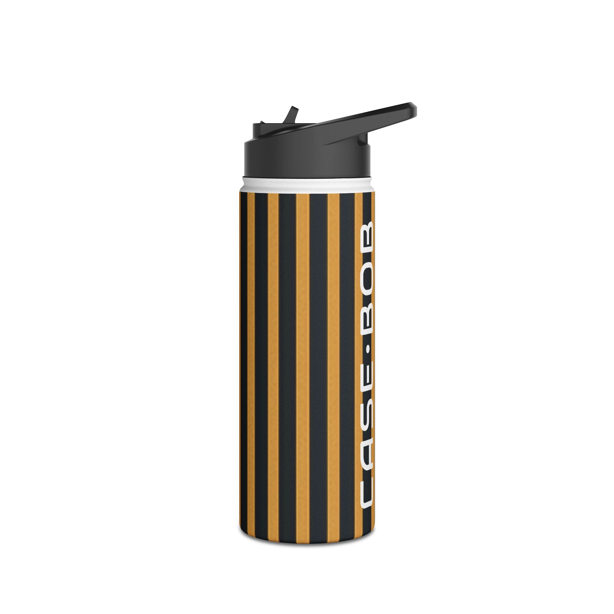Golden Stripes - Stainless Steel Water Bottle