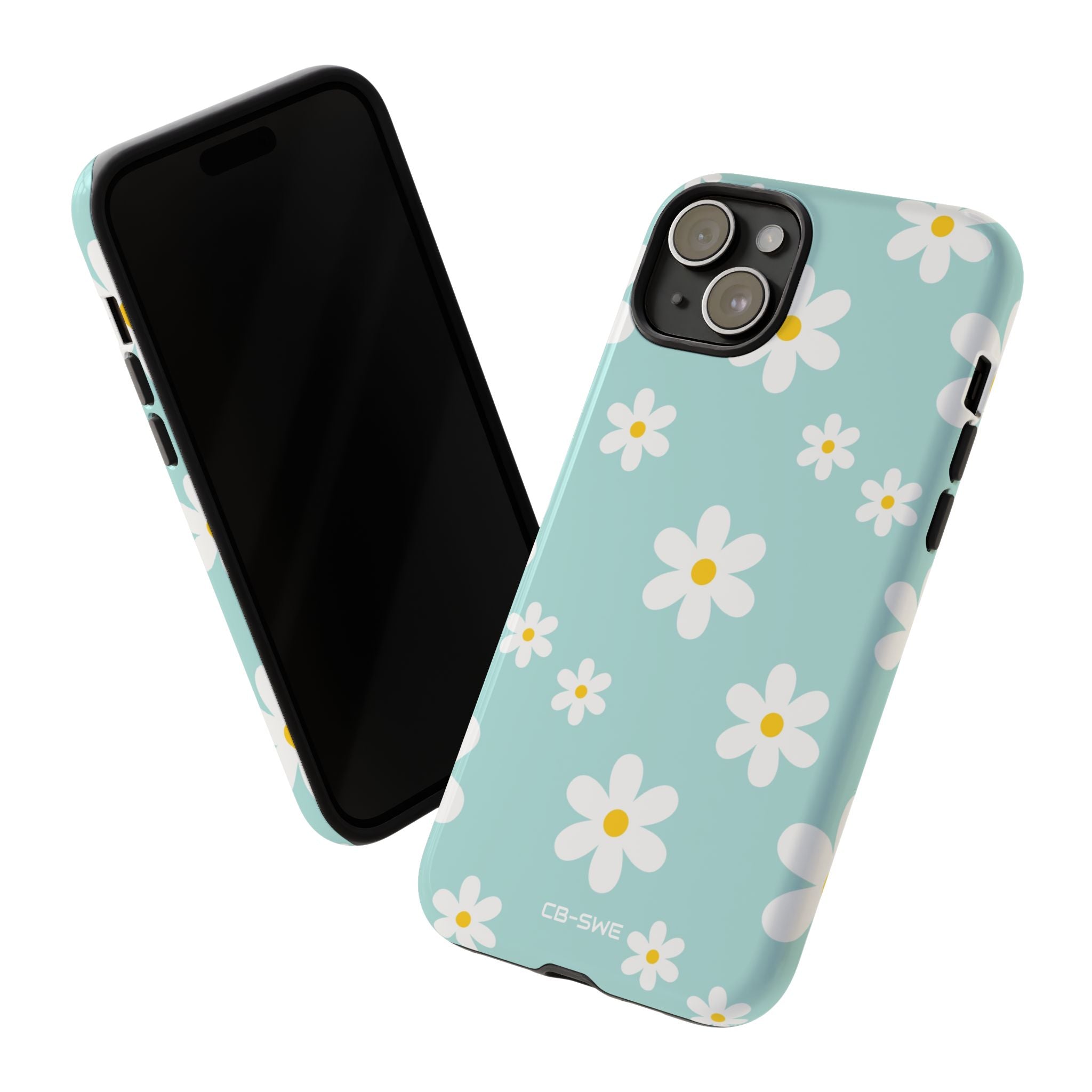 Daisies On Blue - iPhone Case