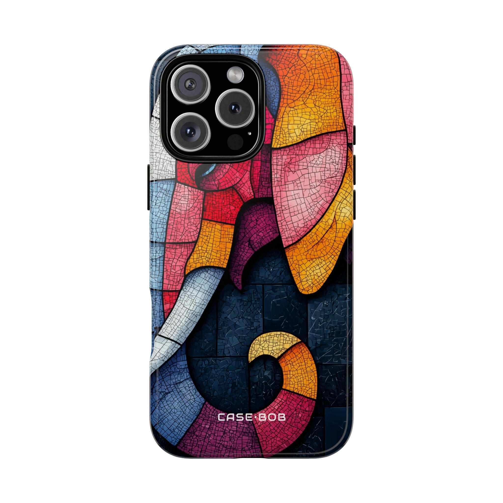 Elephant Mosaic iPhone 16 Pro Max Case - Tough