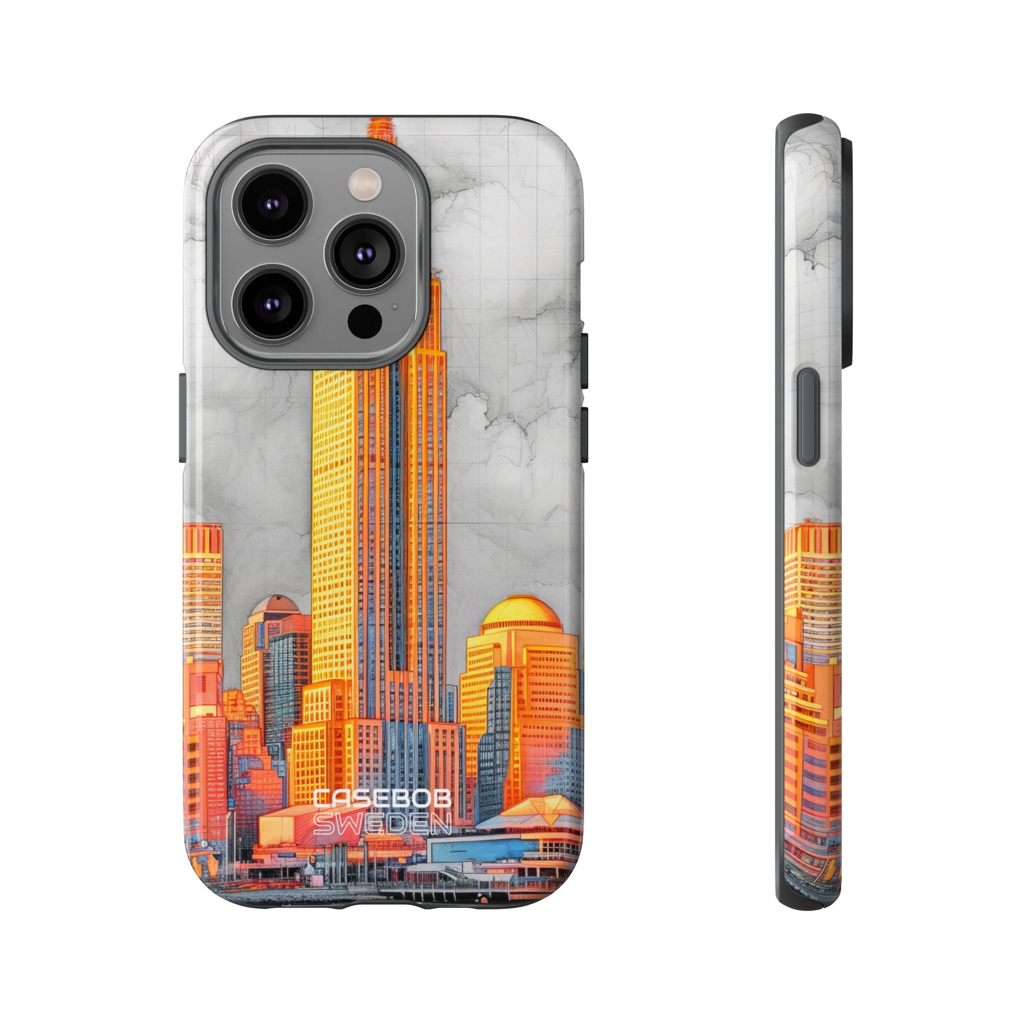 Vibrant City Skyline iPhone 14 - Tough
