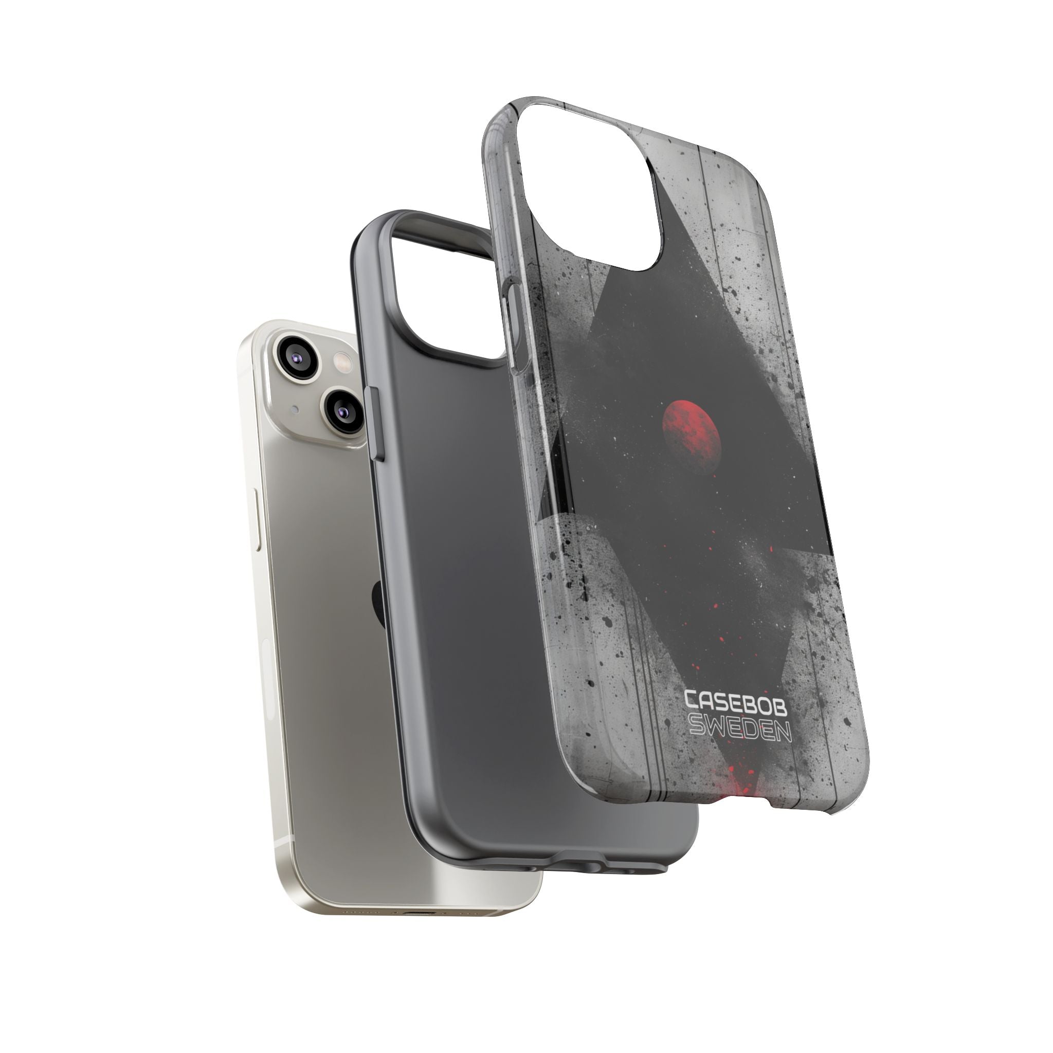 Crimson Core Geometry iPhone 14 - Tough
